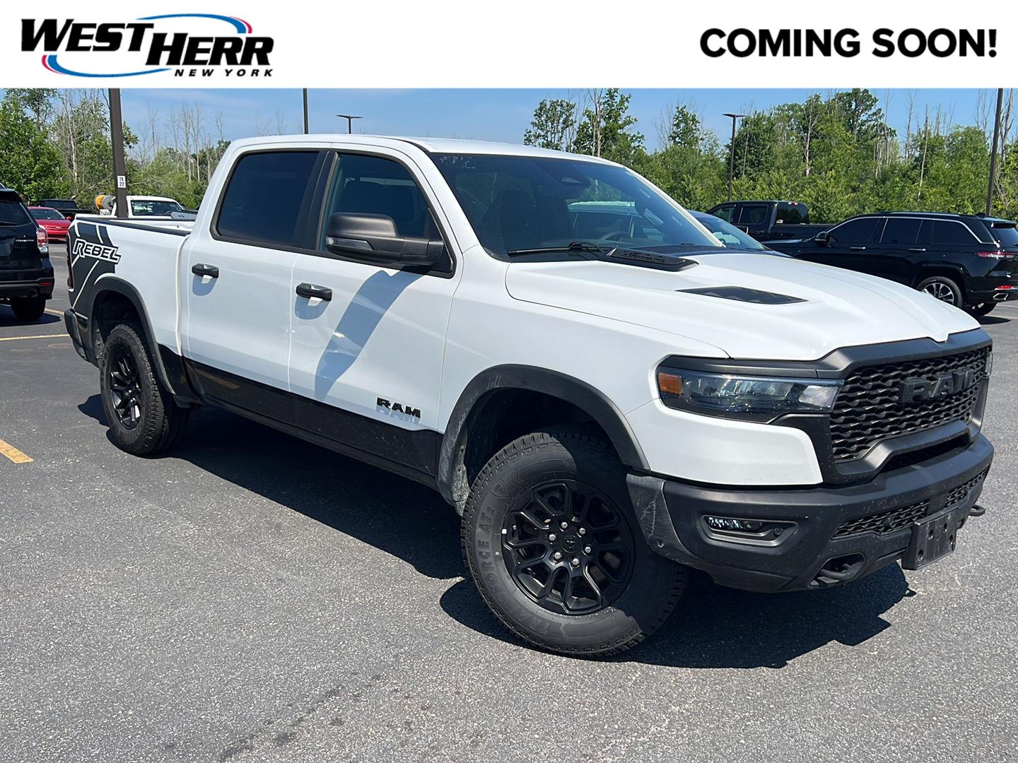 Bright White 2026 RAM 1500 Pickup Truck Four-Wheel Drive 8-Speed Automatic