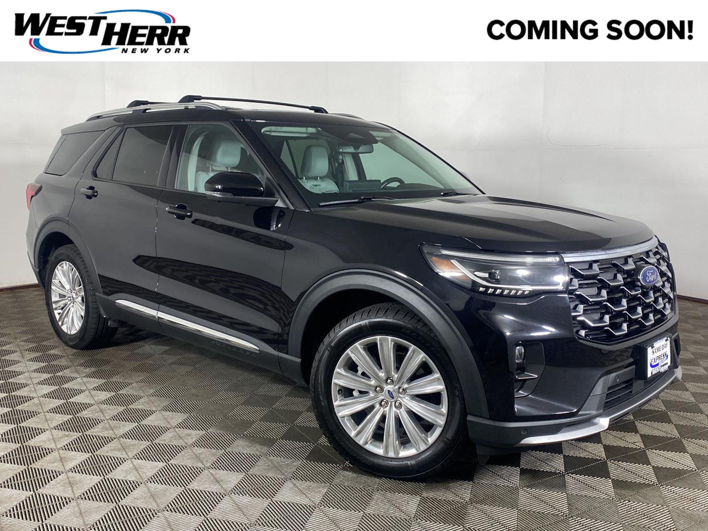 Agate Black 2025 Ford Explorer SUV / Crossover All-Wheel Drive Automatic