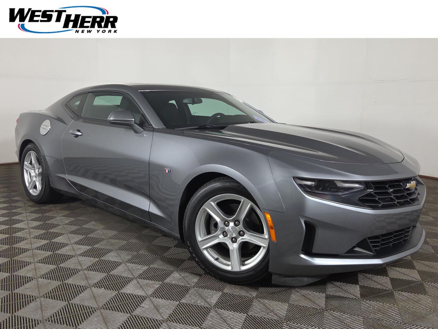 Gray (Satin Steel Metallic) 2022 Chevrolet Camaro Coupe Rear-Wheel Drive Automatic
