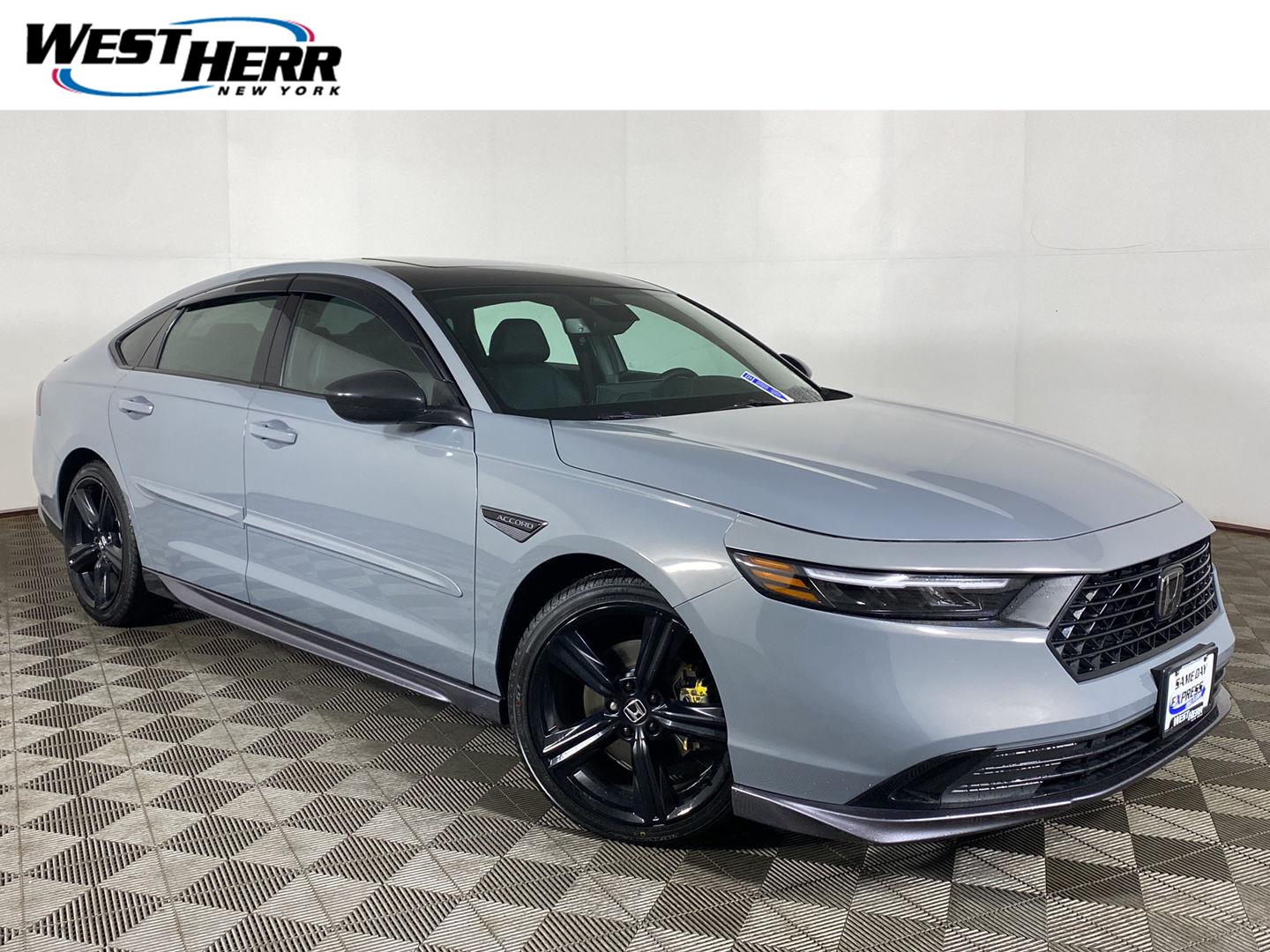 Urban Gray Pearl 2024 Honda Accord Hybrid Sedan Front-Wheel Drive Continuously Variable Transmission