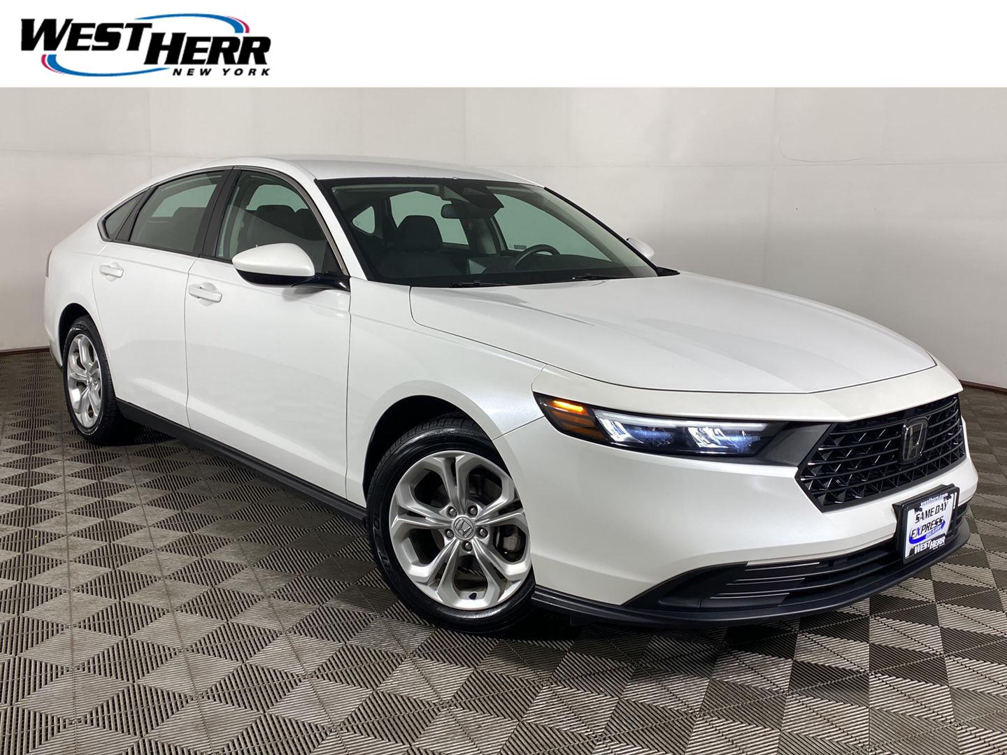 Platinum White Pearl 2023 Honda Accord Sedan Front-Wheel Drive Continuously Variable Transmission