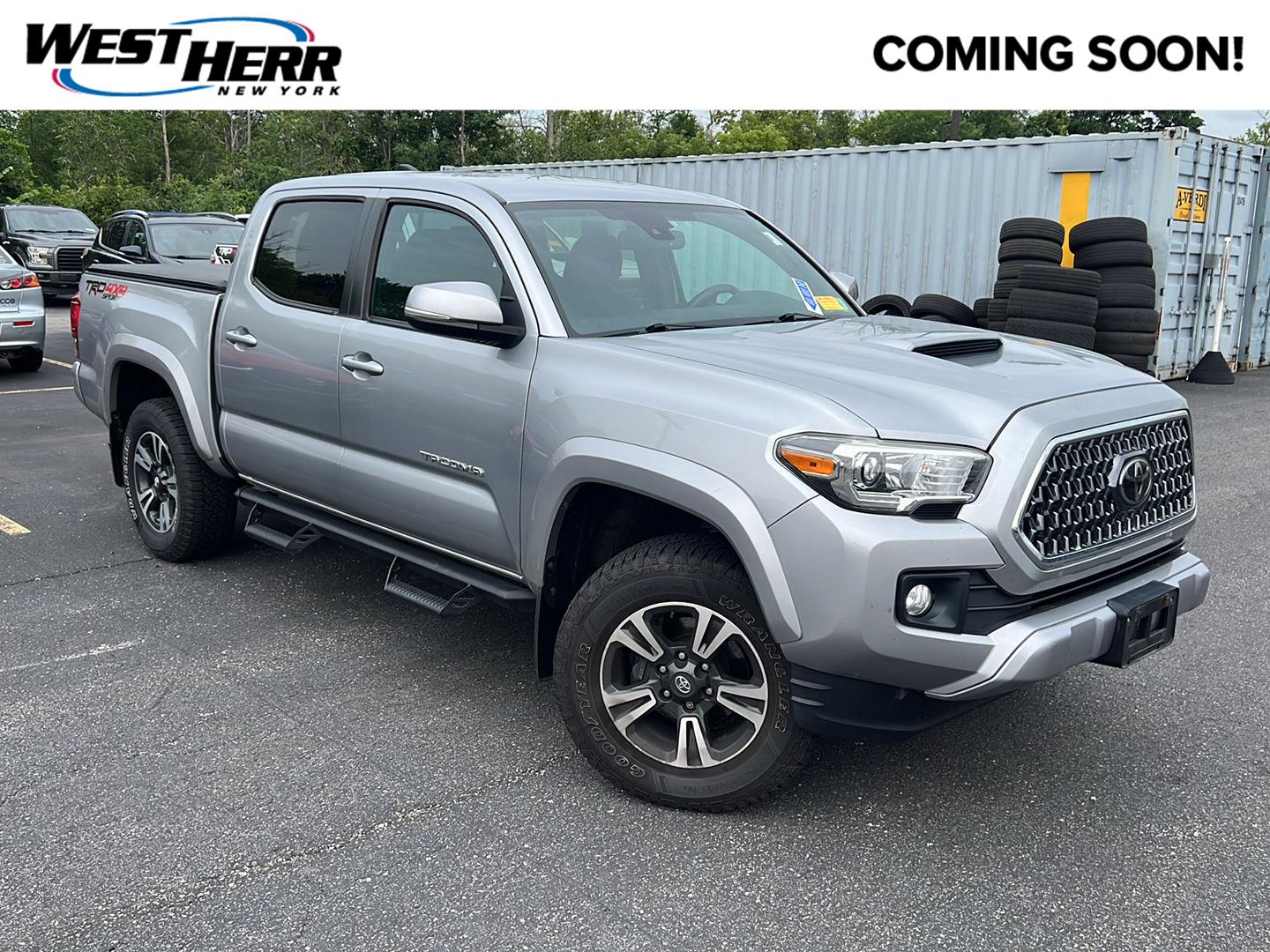 Silver Sky Metallic 2019 Toyota Tacoma Pickup Truck Four-Wheel Drive Manual