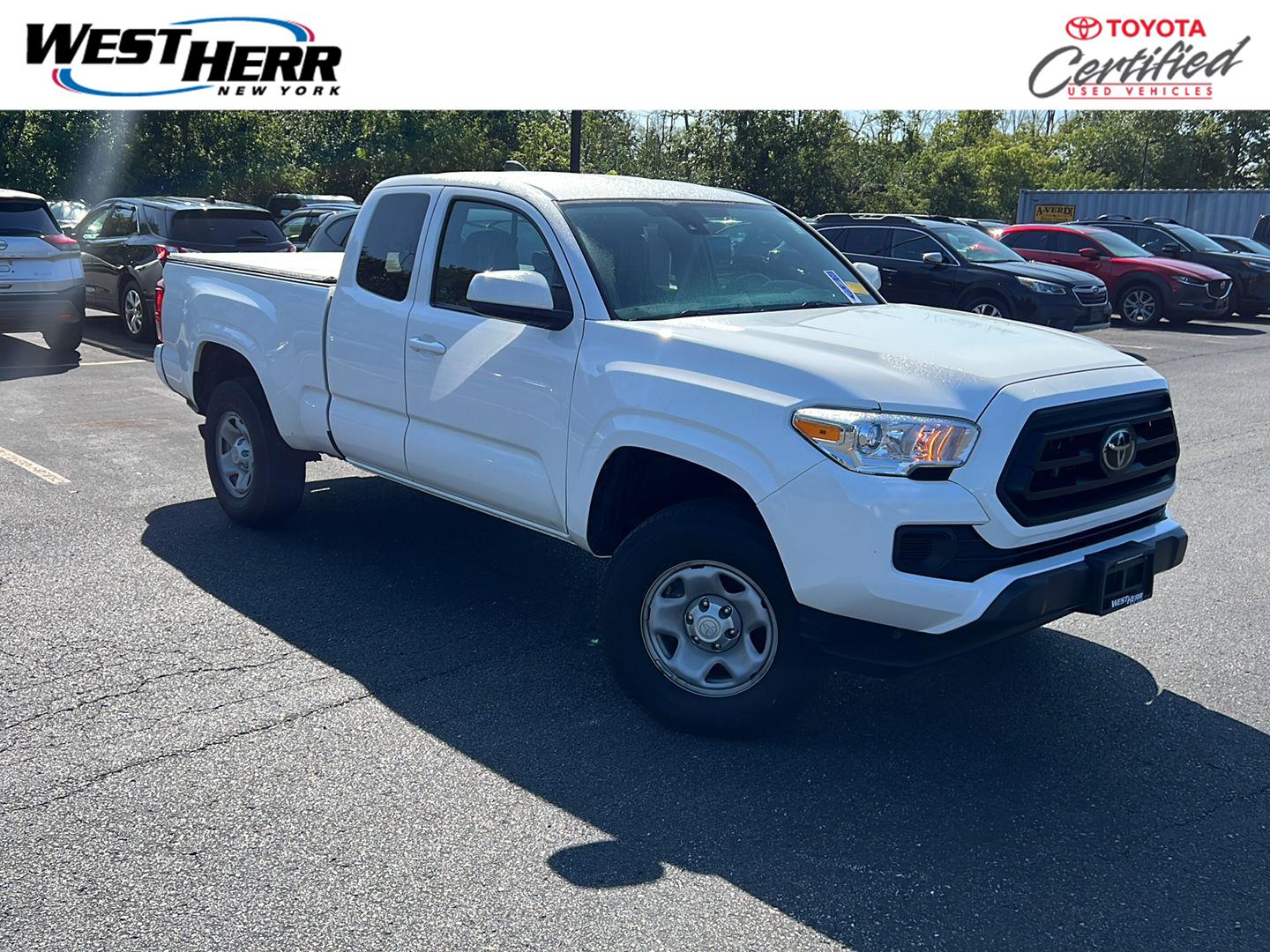 White 2022 Toyota Tacoma Pickup Truck Four-Wheel Drive Automatic