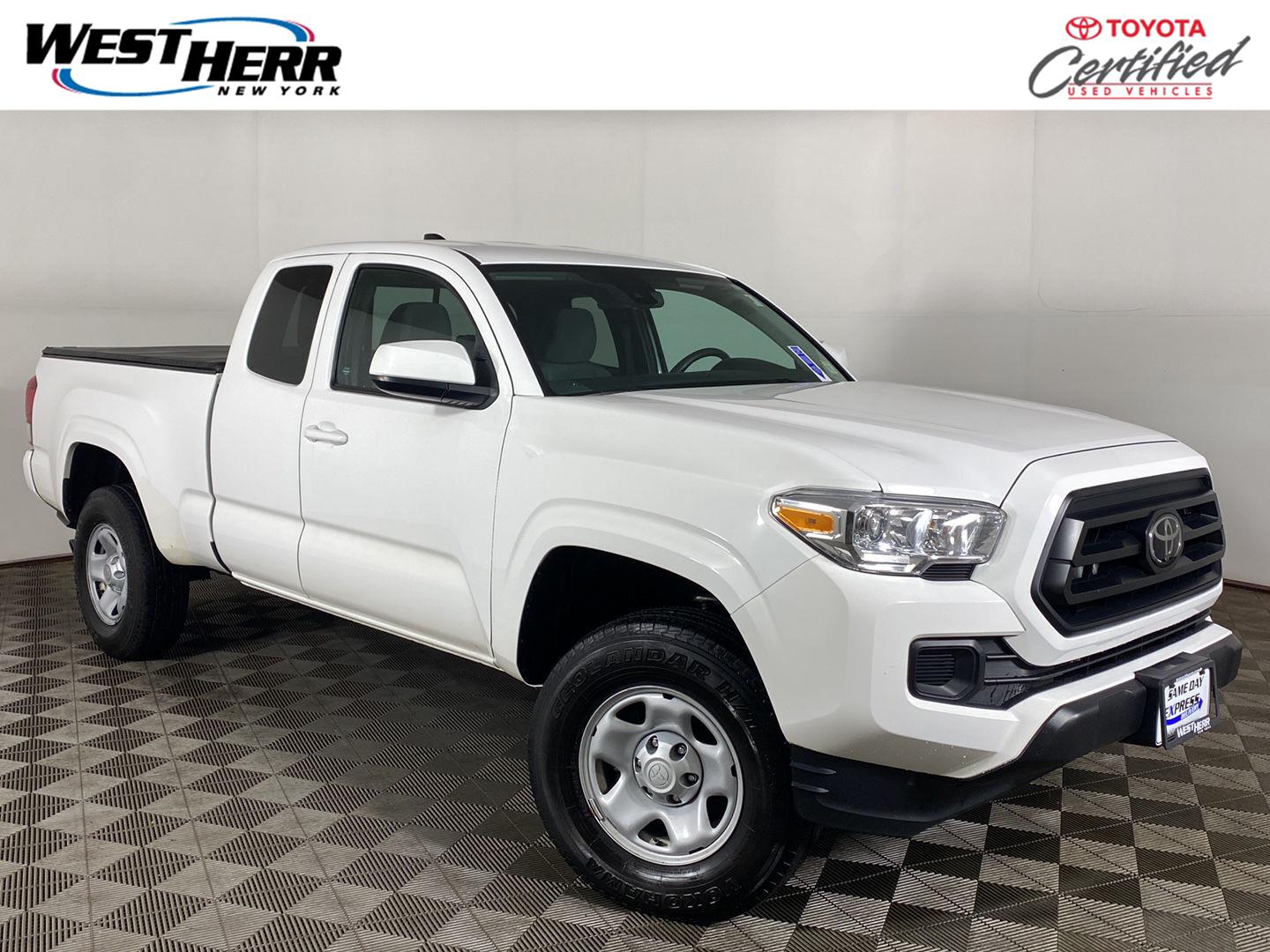 White 2022 Toyota Tacoma Pickup Truck Four-Wheel Drive Automatic