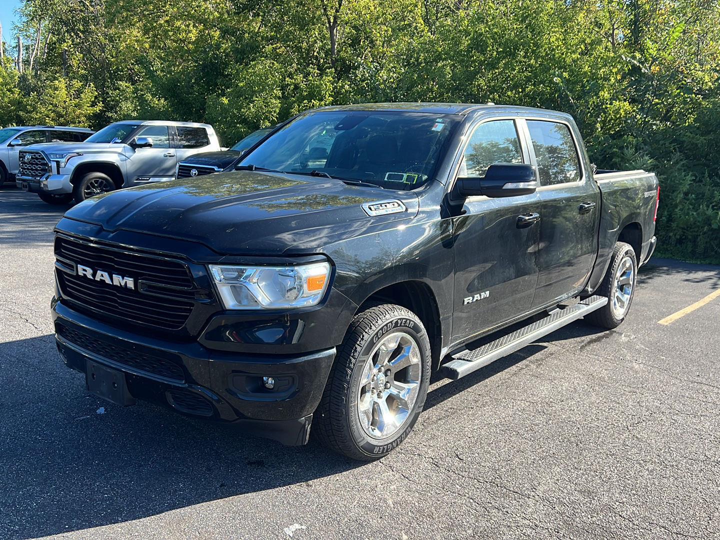 Used 2021 Diamond Black Crystal Pearlcoat Ram Big Horn image 2
