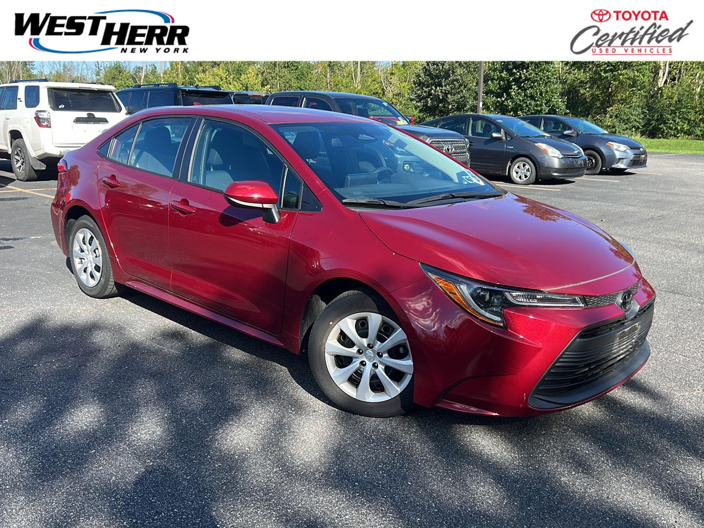 Red (Ruby Flare Pearl) 2024 Toyota Corolla Sedan Front-Wheel Drive Continuously Variable Transmission