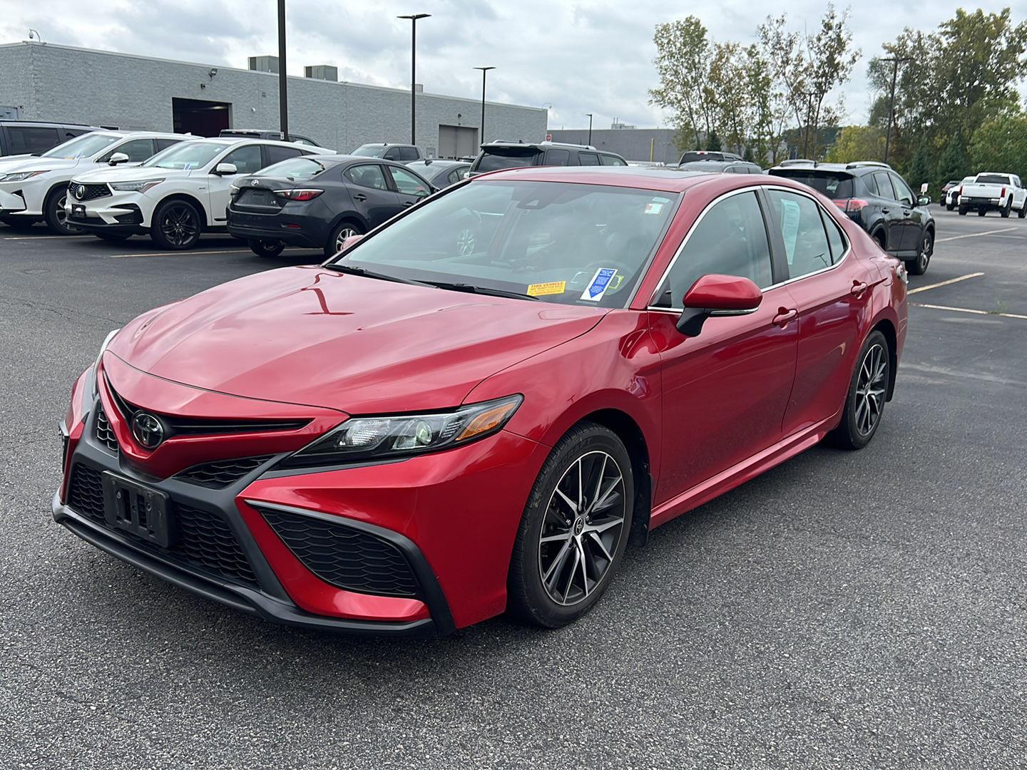 Certified Used 2023 Supersonic Red Toyota SE image 2