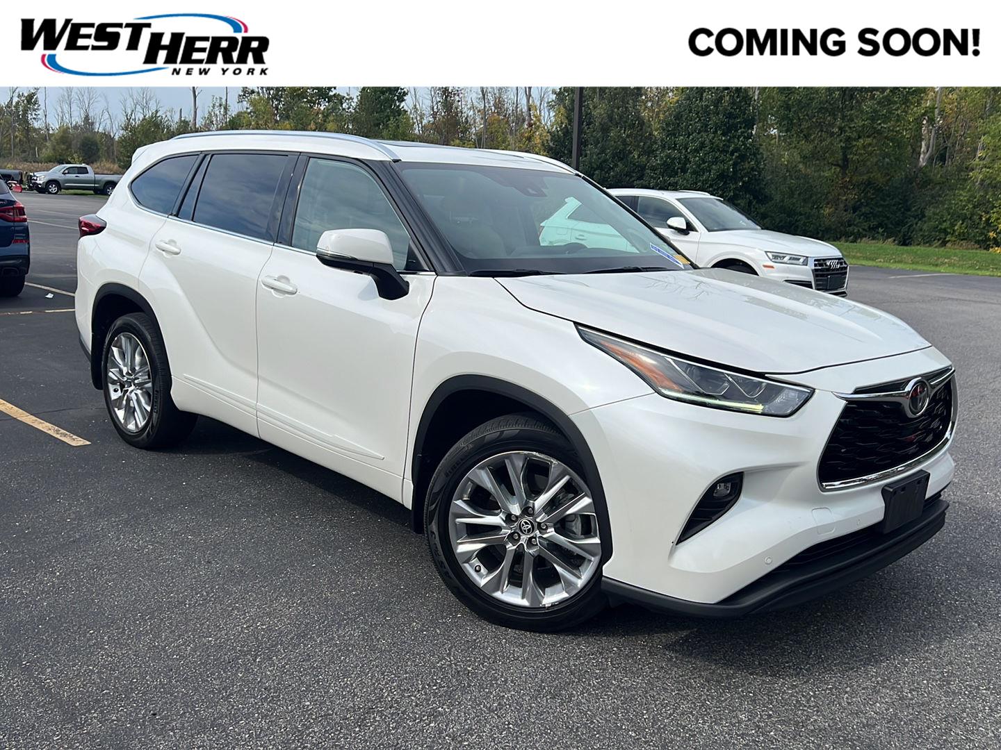 White (Blizzard Pearl) 2020 Toyota Highlander SUV / Crossover All-Wheel Drive Automatic