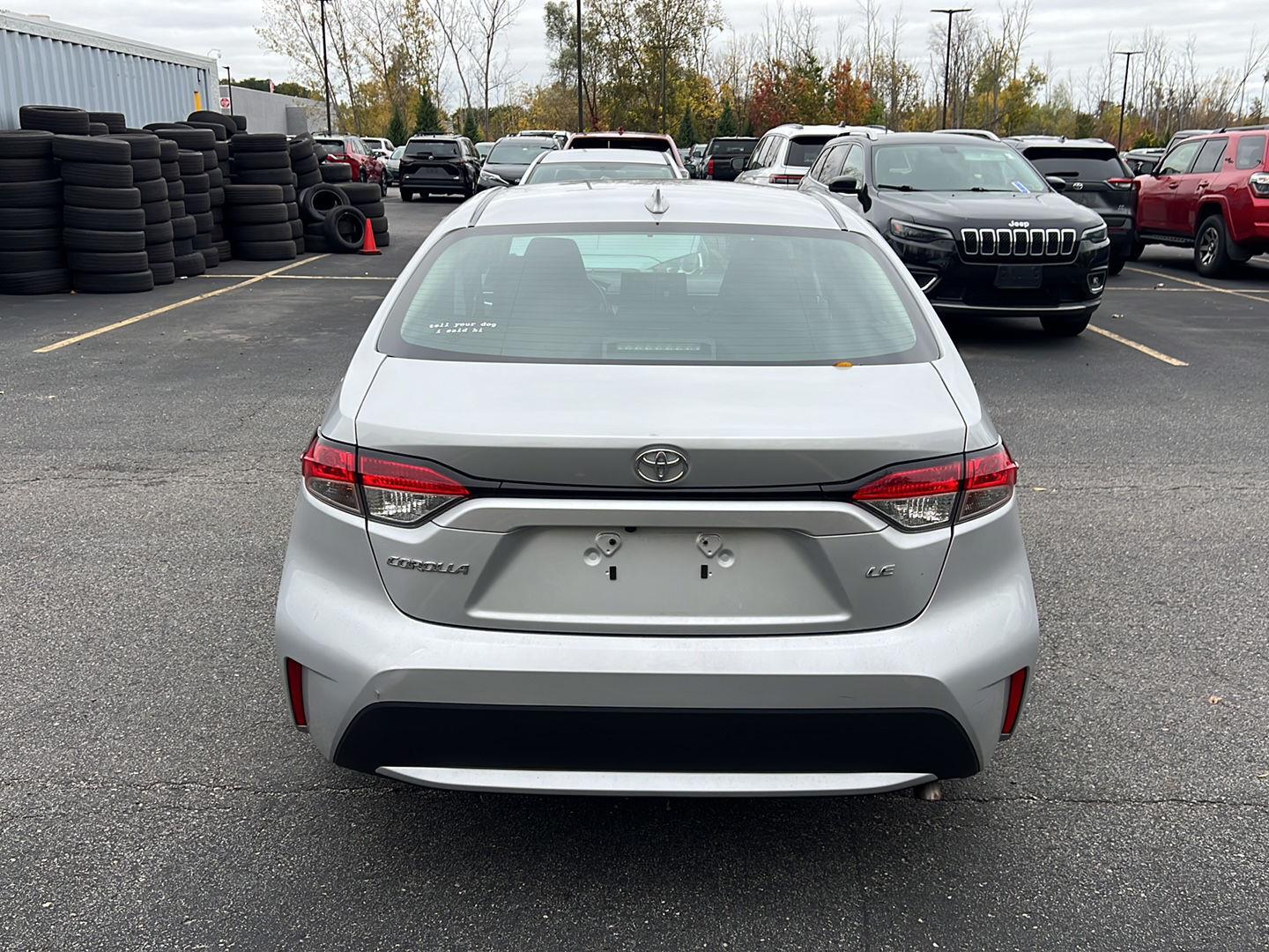Certified Used 2022 Classic Silver Metallic Toyota LE image 3