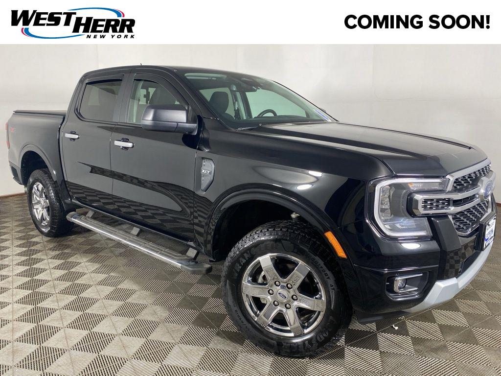 Shadow Black 2024 Ford Ranger Pickup Truck Four-Wheel Drive Automatic