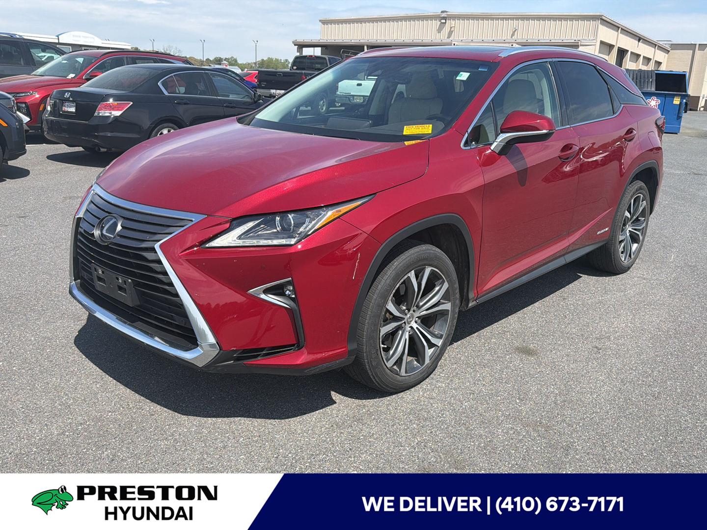 Matador Red Mica 2017 Lexus RX Hybrid 450h AWD SUV / Crossover All-Wheel Drive Continuously Variable Transmission