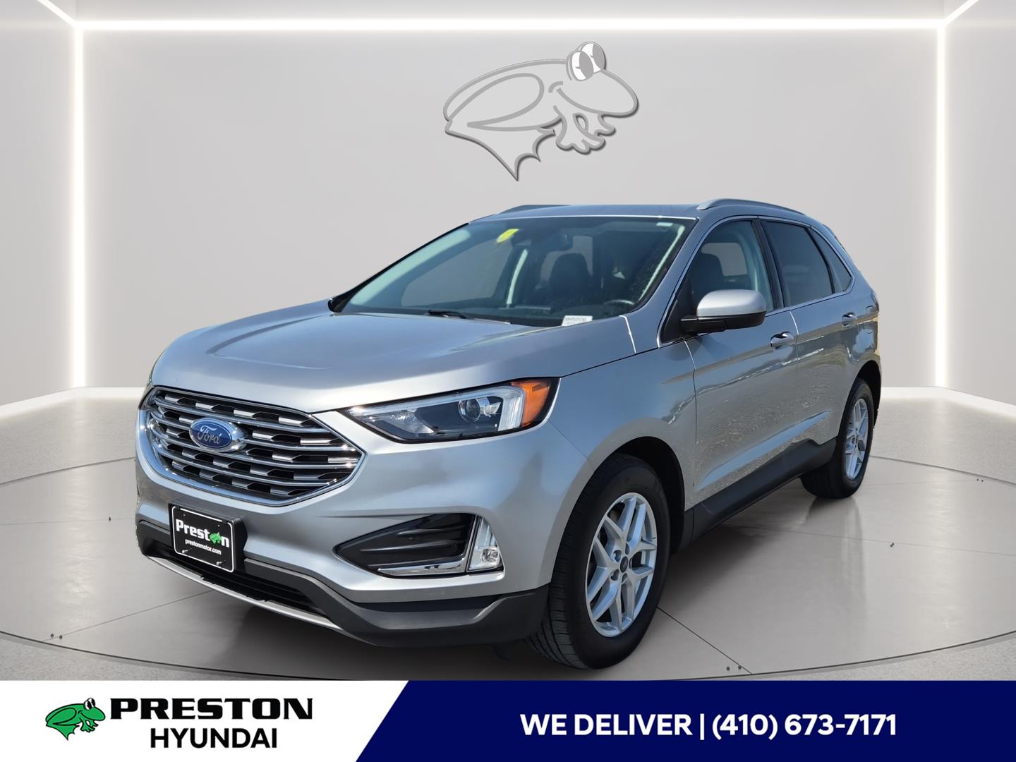 Iconic Silver 2022 Ford Edge SEL AWD SUV / Crossover All-Wheel Drive 8-Speed Automatic