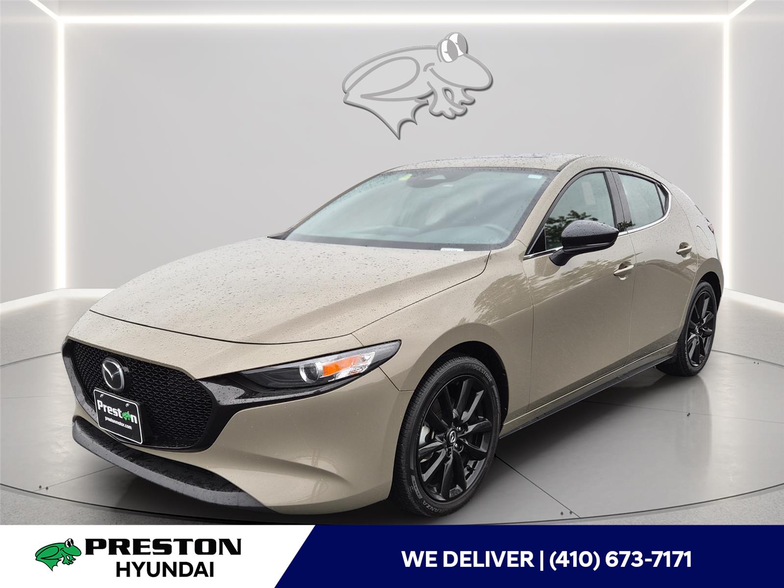 Zircon Sand Metallic 2024 Mazda MAZDA3 2.5 S Carbon Turbo Hatchback AWD Hatchback All-Wheel Drive Automatic