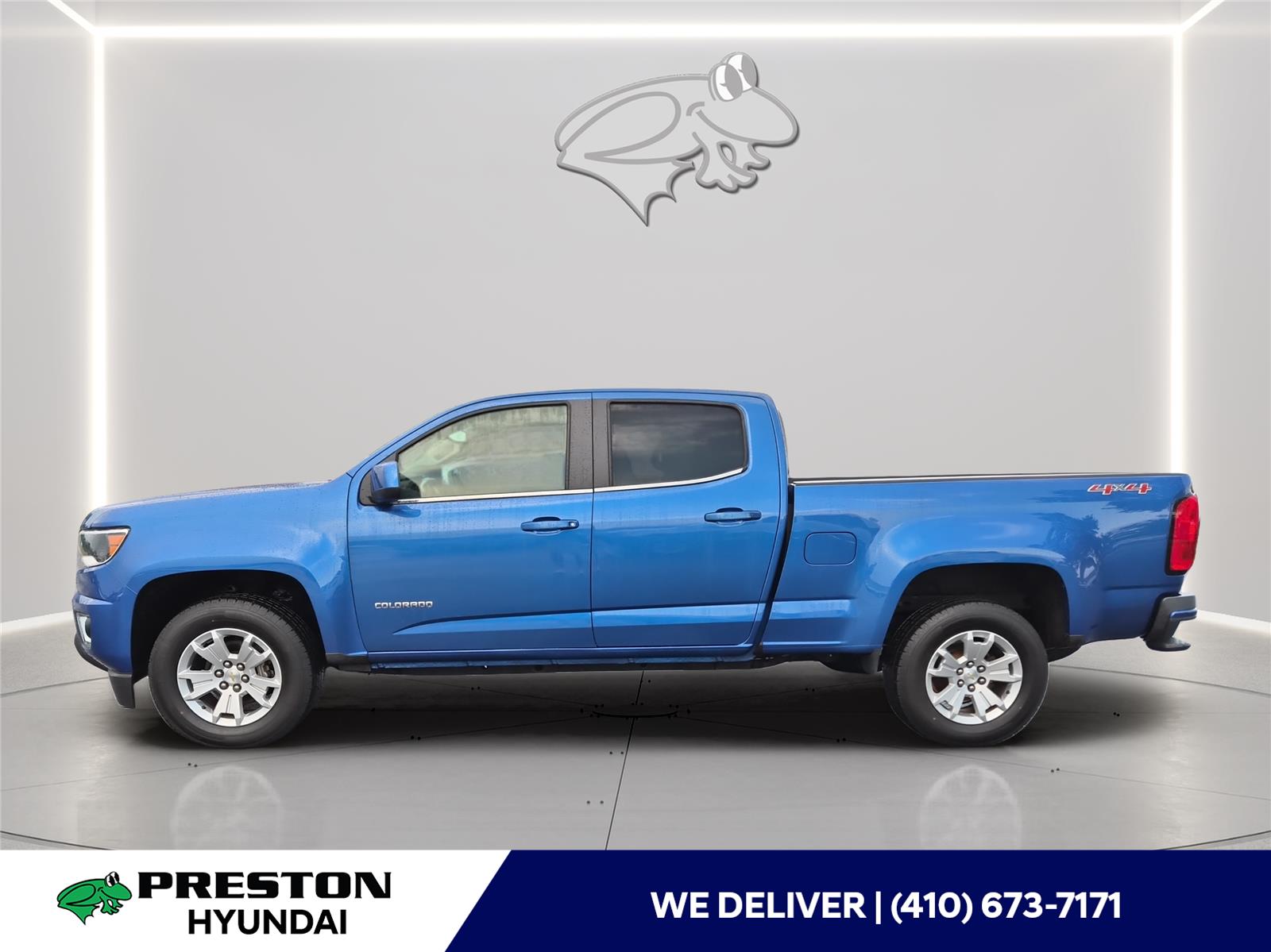 Kinetic Blue Metallic 2019 Chevrolet Colorado Pickup Truck Four-Wheel Drive 8-Speed Automatic