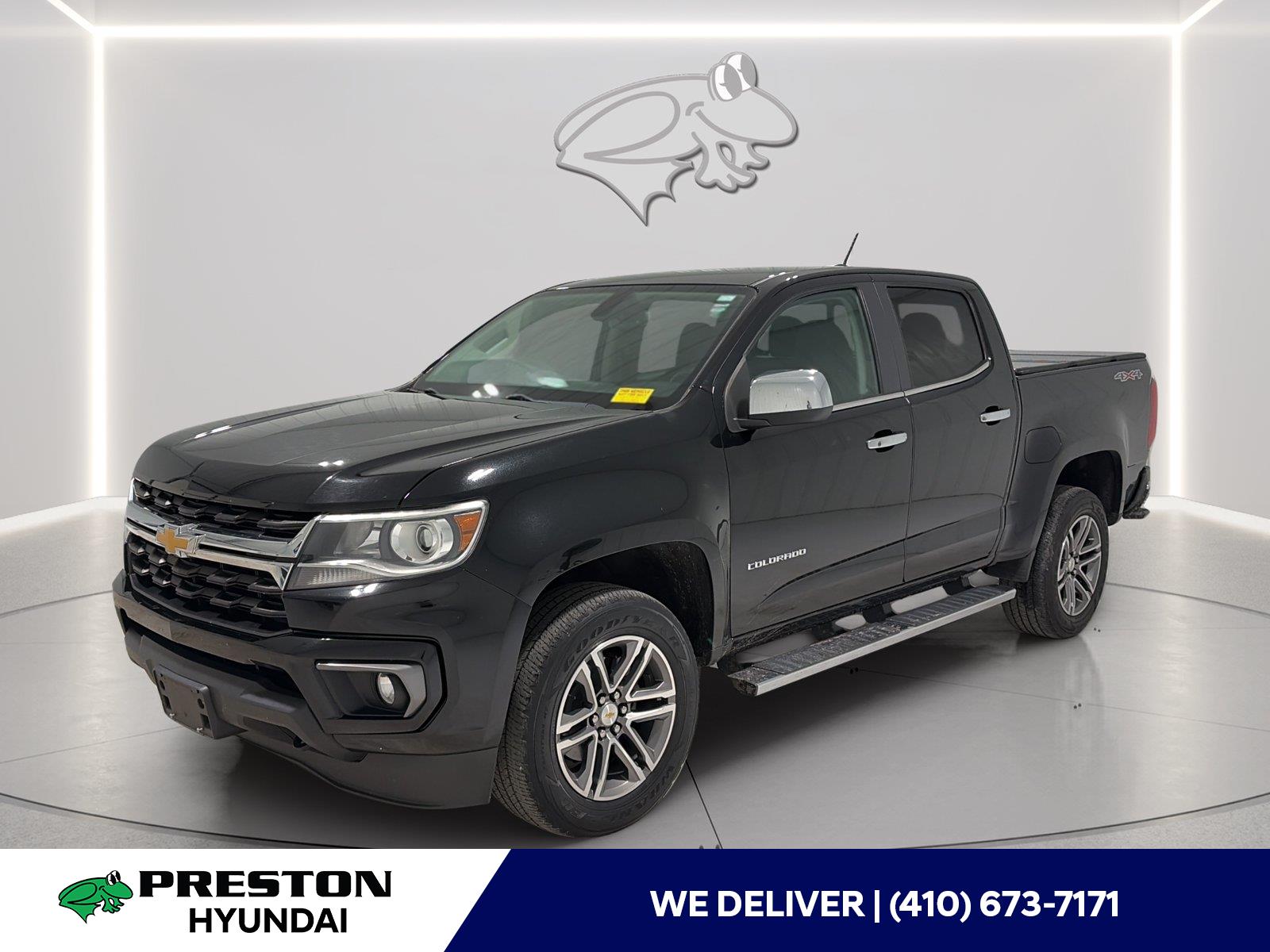 Black 2021 Chevrolet Colorado Pickup Truck Four-Wheel Drive 8-Speed Automatic