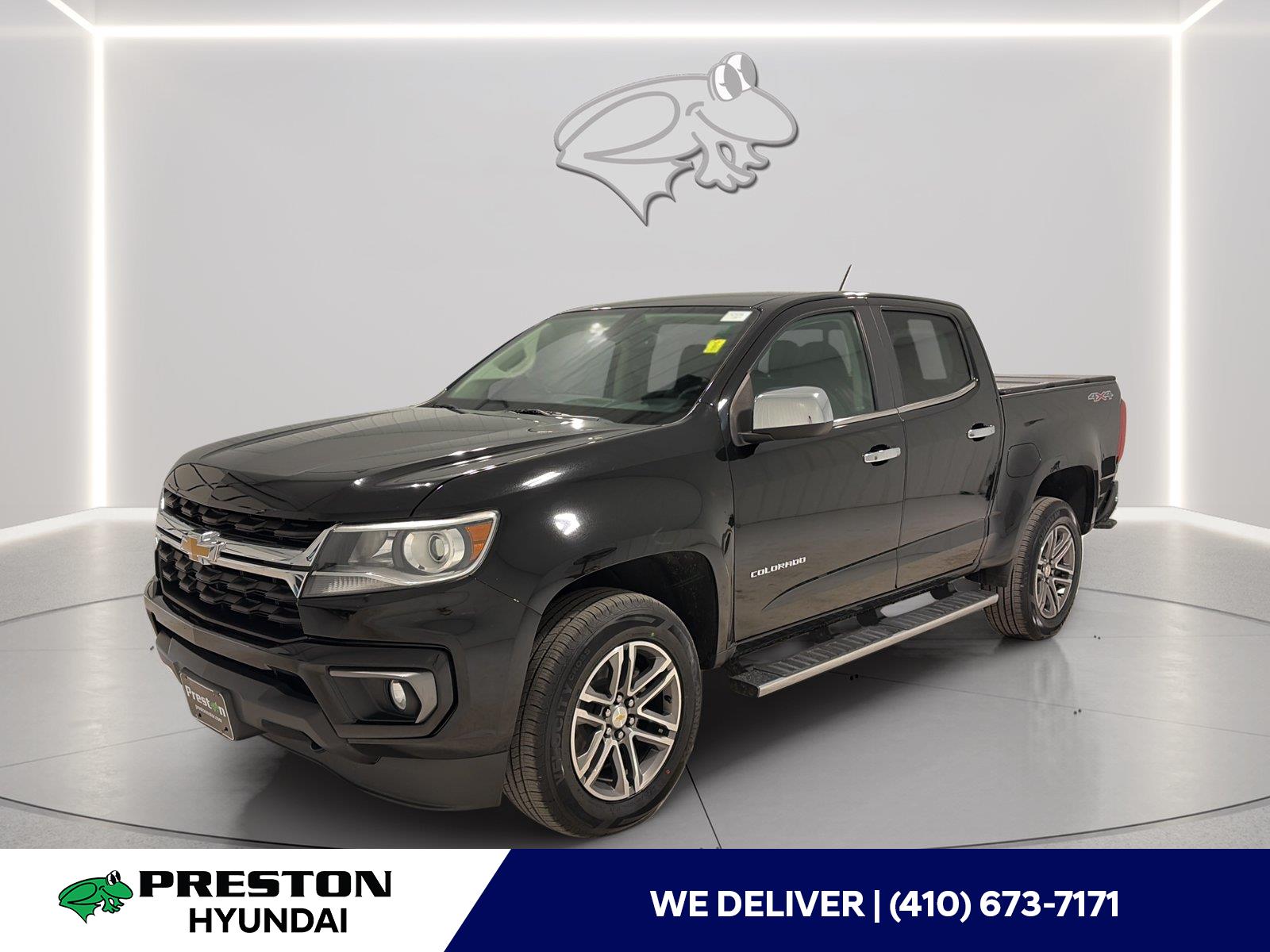 Black 2021 Chevrolet Colorado Pickup Truck Four-Wheel Drive 8-Speed Automatic
