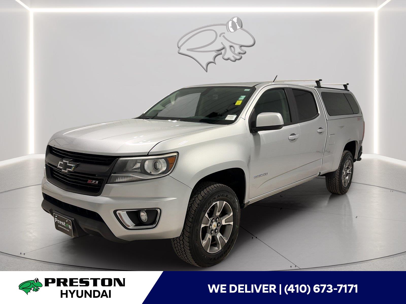 Silver Ice Metallic 2018 Chevrolet Colorado Pickup Truck Four-Wheel Drive 8-Speed Automatic