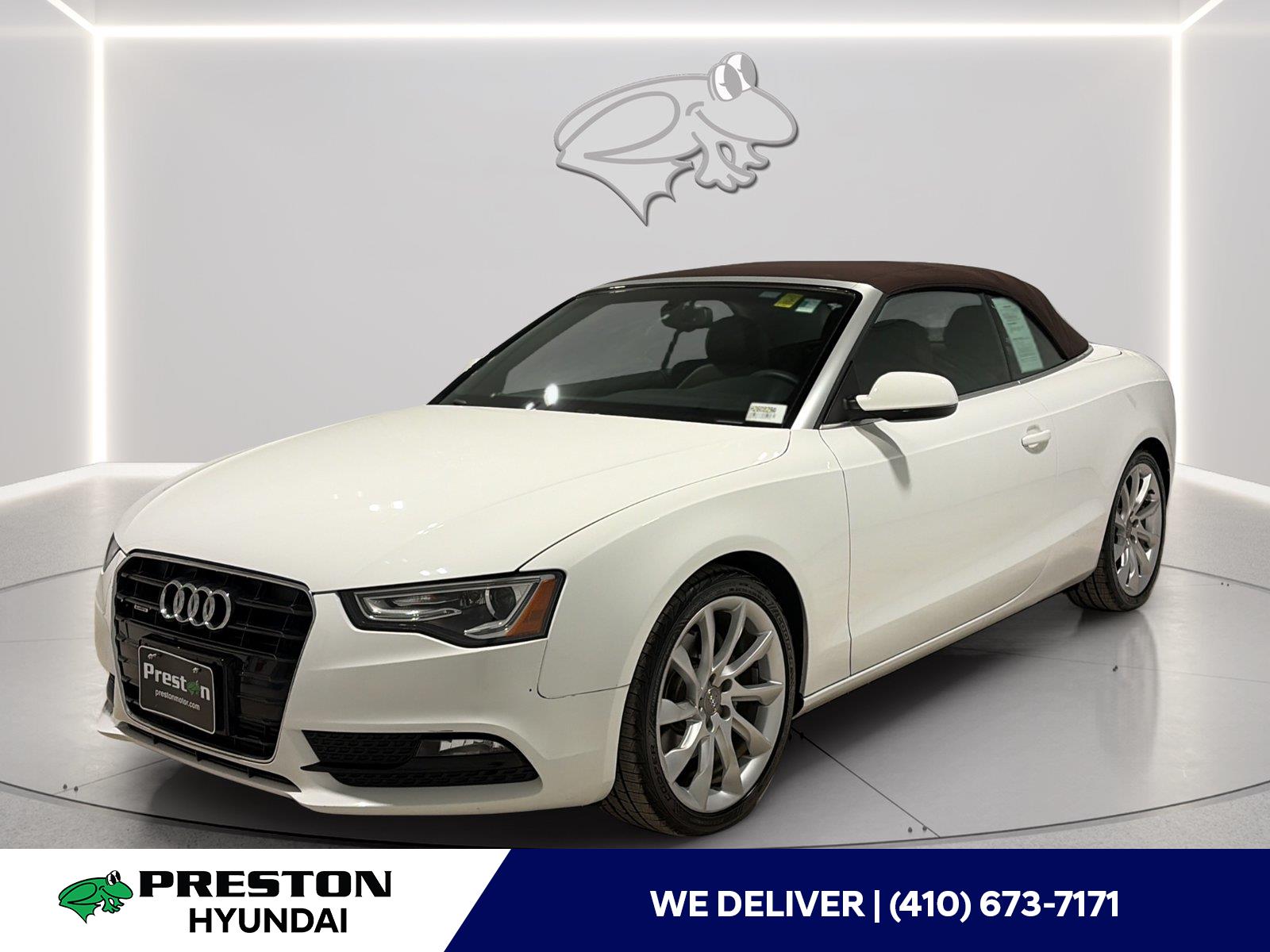 Glacier White Metallic/Black Roof 2013 Audi A5 Convertible All-Wheel Drive Automatic