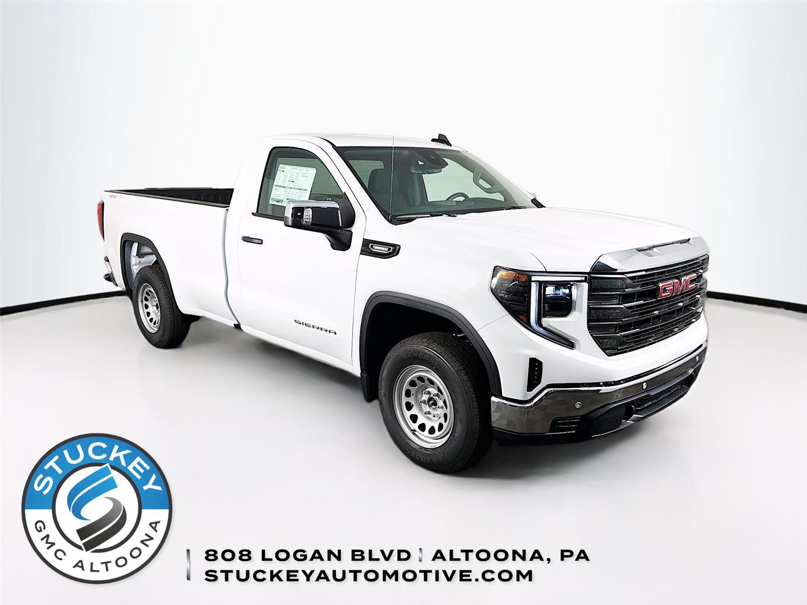 Summit White 2026 GMC Sierra 1500 Pro Regular Cab 4WD Pickup Truck Four-Wheel Drive 8-Speed Automatic