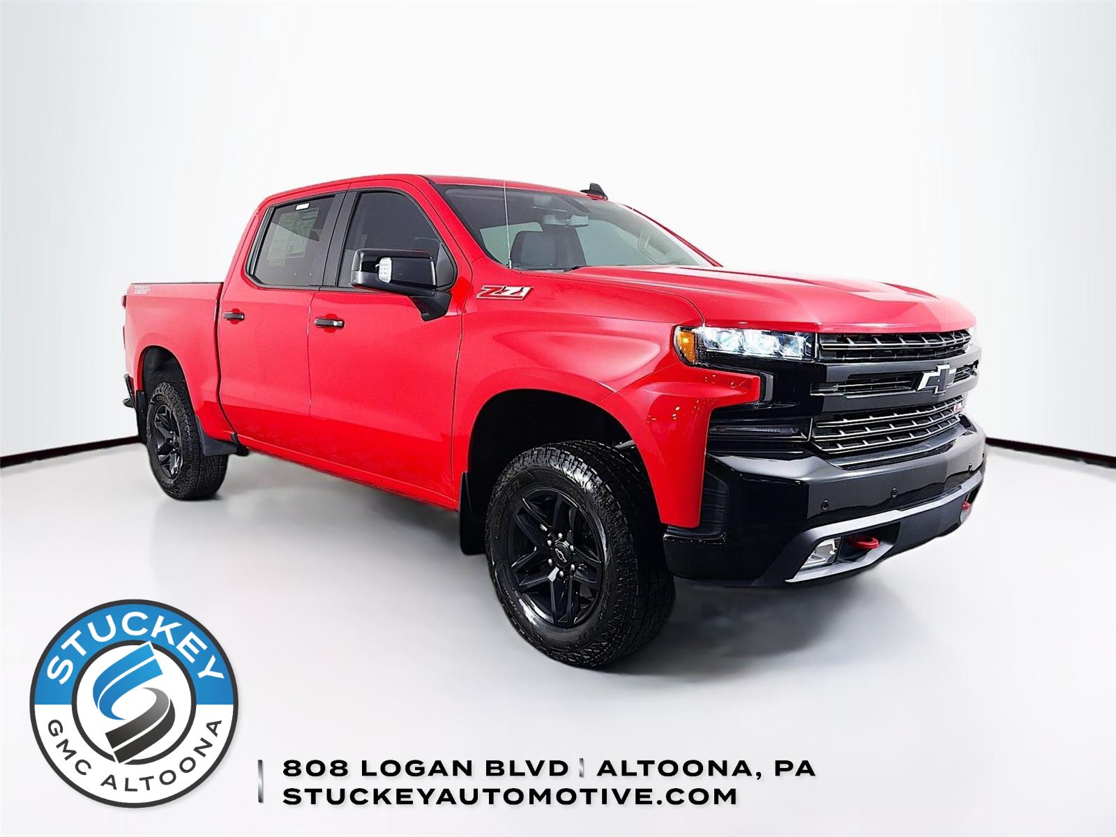 Red Hot 2021 Chevrolet Silverado 1500 LT Trail Boss Crew Cab 4WD Pickup Truck Four-Wheel Drive Automatic