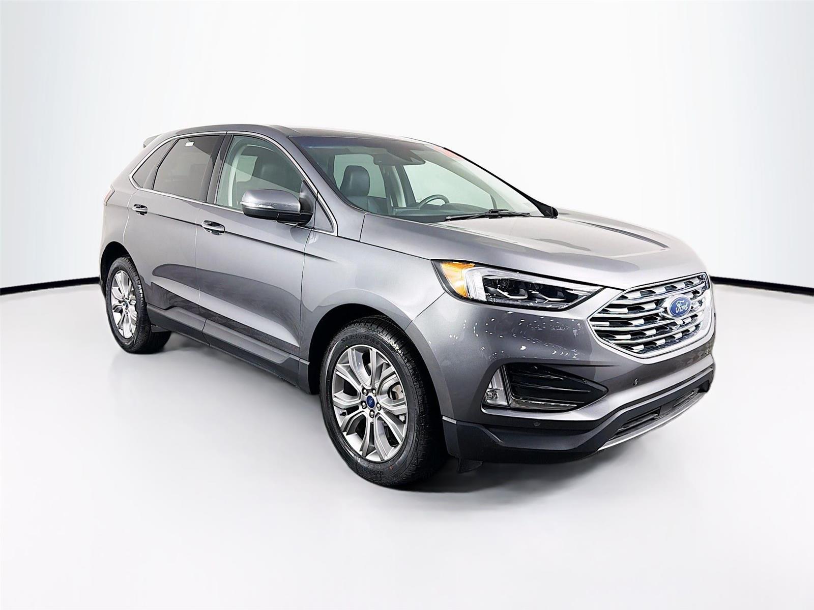 Carbonized Gray 2022 Ford Edge Titanium AWD SUV / Crossover All-Wheel Drive 8-Speed Automatic
