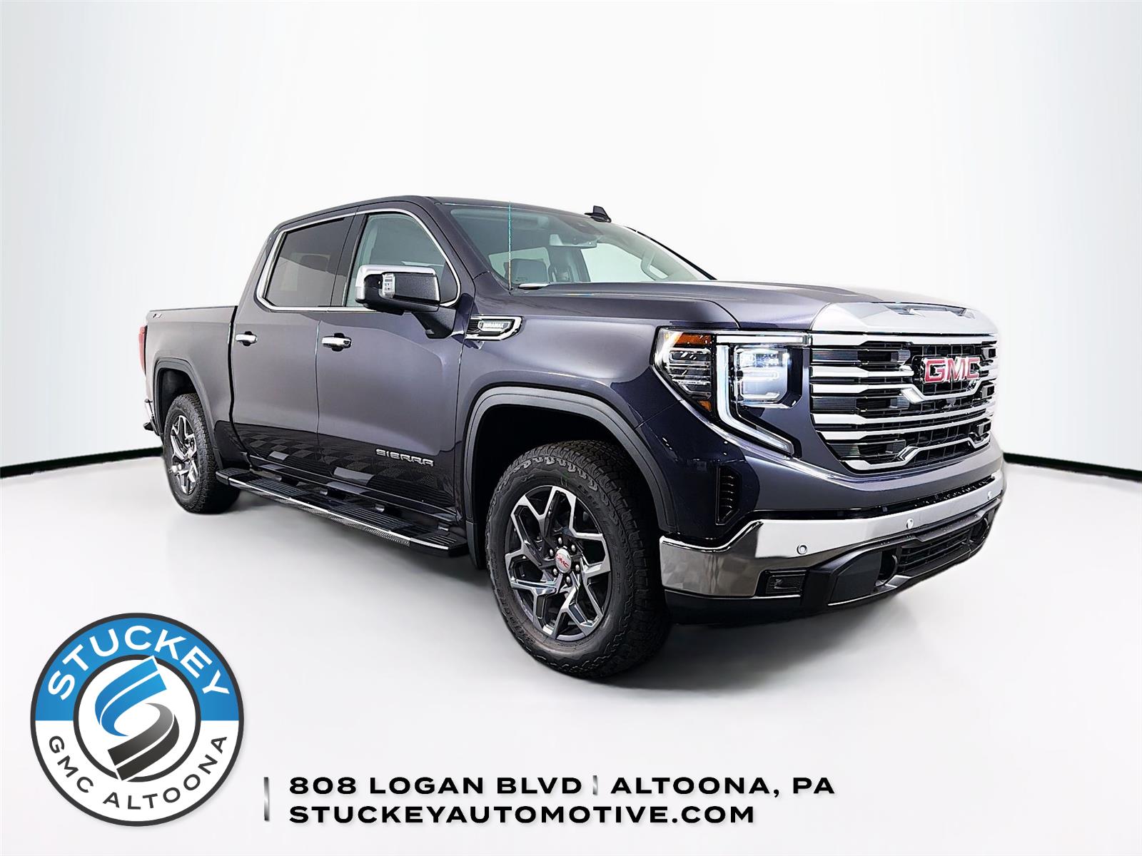 Titanium Rush Metallic 2026 GMC Sierra 1500 SLT Crew Cab 4WD Pickup Truck Four-Wheel Drive Automatic