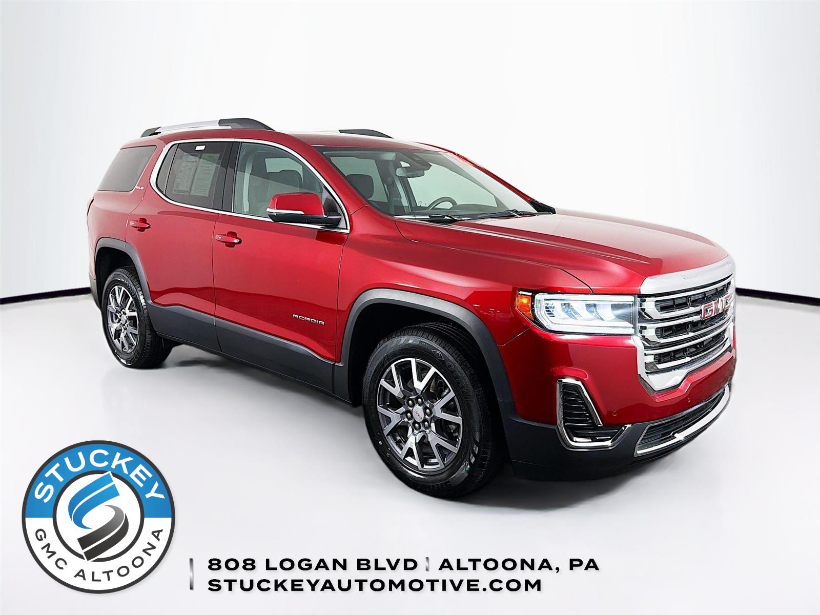 Volcanic Red Tintcoat 2023 GMC Acadia SLE AWD SUV / Crossover Four-Wheel Drive 9-Speed Automatic