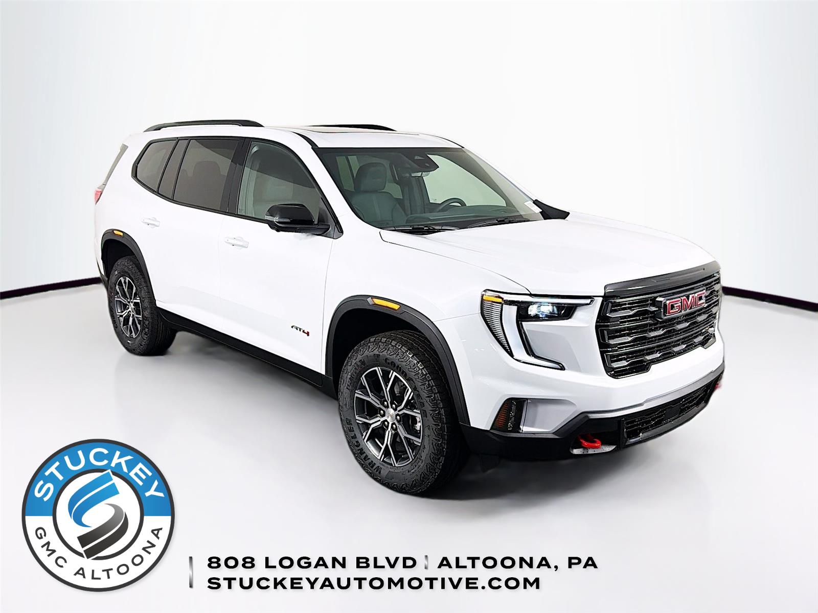 Glacier White Tricoat 2026 GMC Acadia AT4 AWD SUV / Crossover Four-Wheel Drive 8-Speed Automatic