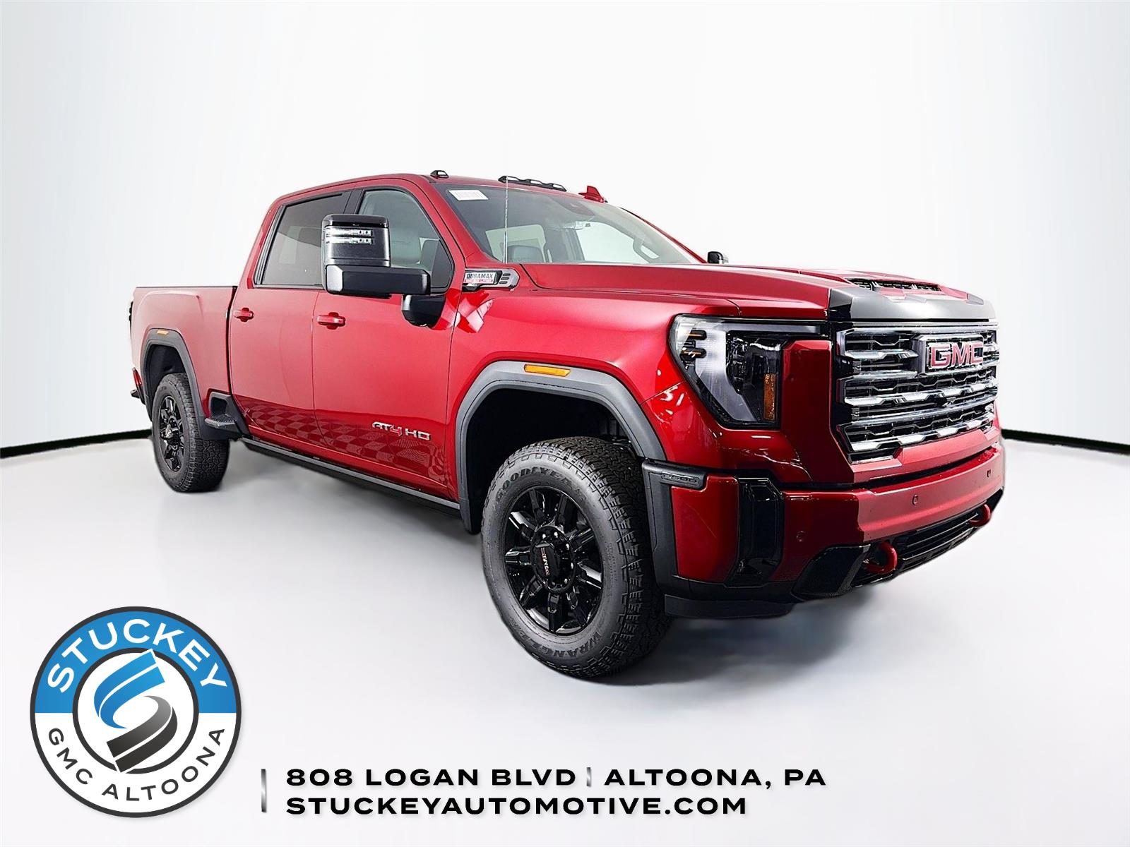 Volcanic Red Tintcoat 2026 GMC Sierra 2500HD AT4 Crew Cab 4WD Pickup Truck Four-Wheel Drive Automatic