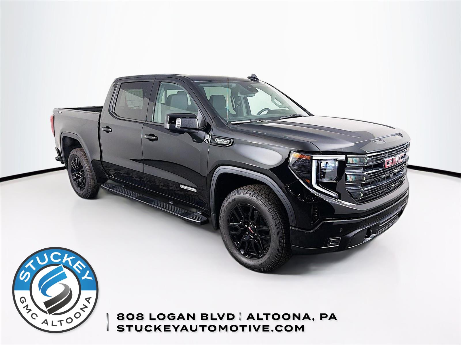 Onyx Black 2026 GMC Sierra 1500 Elevation Crew Cab 4WD Pickup Truck Four-Wheel Drive Automatic