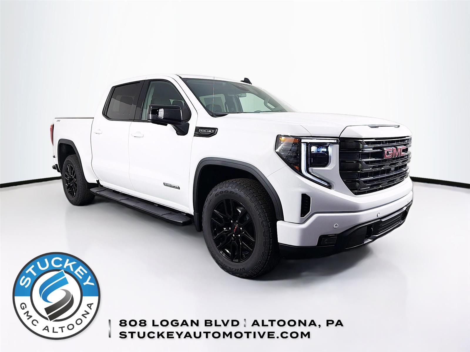 Summit White 2026 GMC Sierra 1500 Elevation Crew Cab 4WD Pickup Truck Four-Wheel Drive Automatic