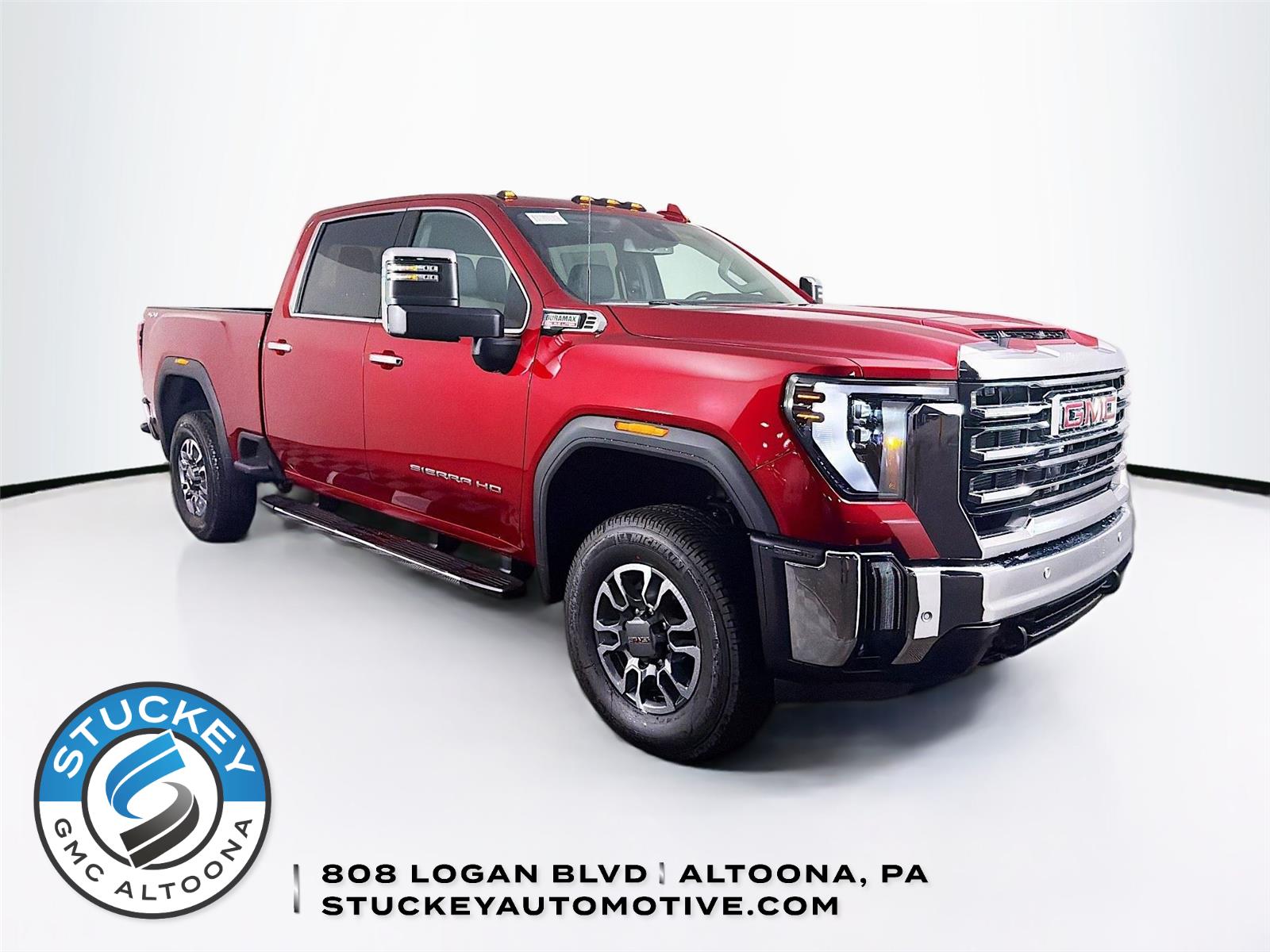 Volcanic Red Tintcoat 2026 GMC Sierra 2500HD SLT Crew Cab 4WD Pickup Truck Four-Wheel Drive Automatic