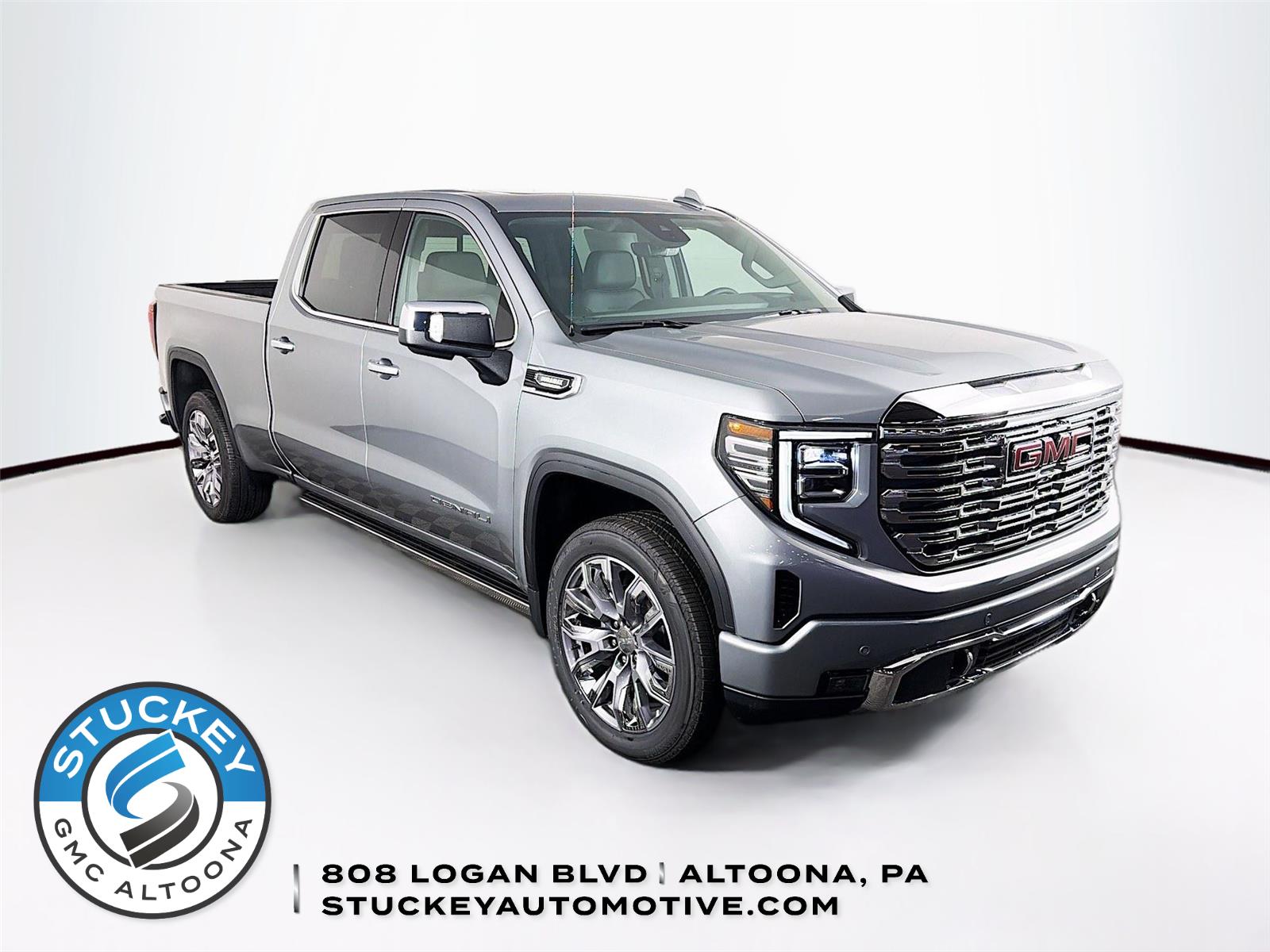 Sterling Metallic 2026 GMC Sierra 1500 Denali Crew Cab 4WD Pickup Truck Four-Wheel Drive Automatic