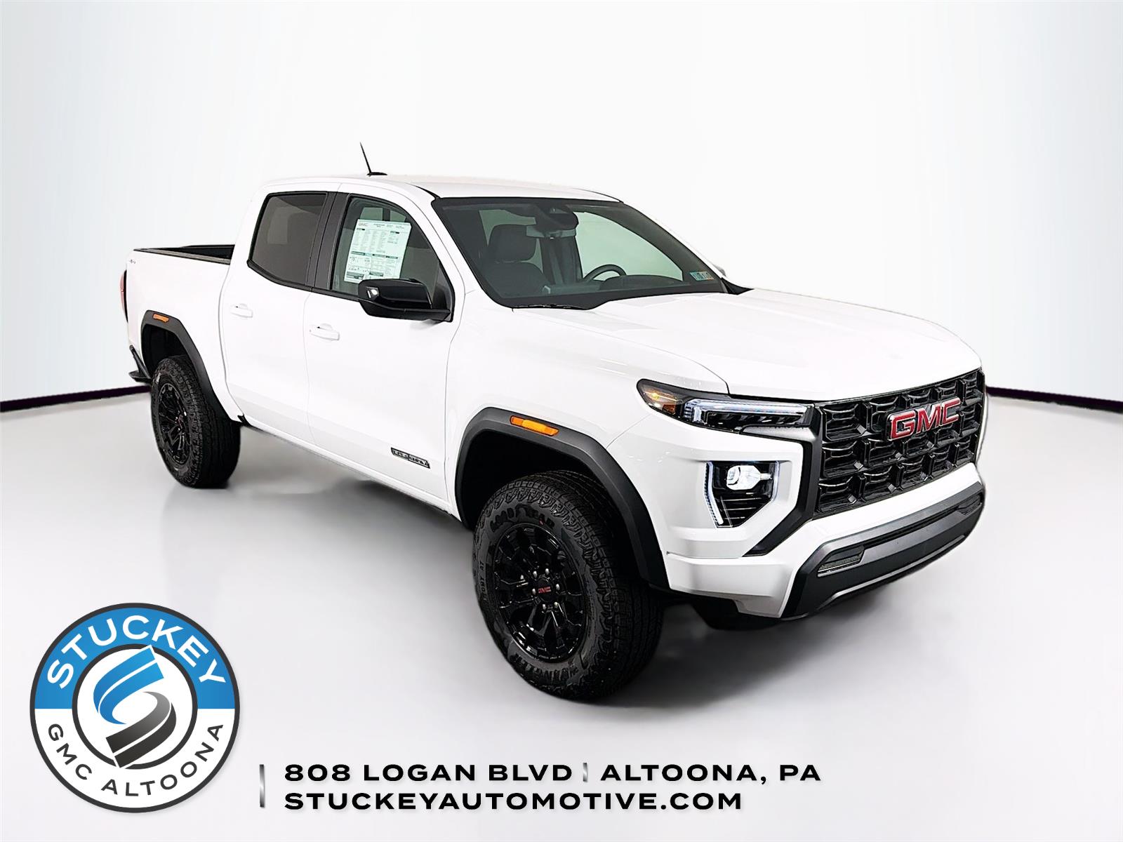 Summit White 2026 GMC Canyon Elevation Crew Cab 4WD Pickup Truck Four-Wheel Drive 8-Speed Automatic