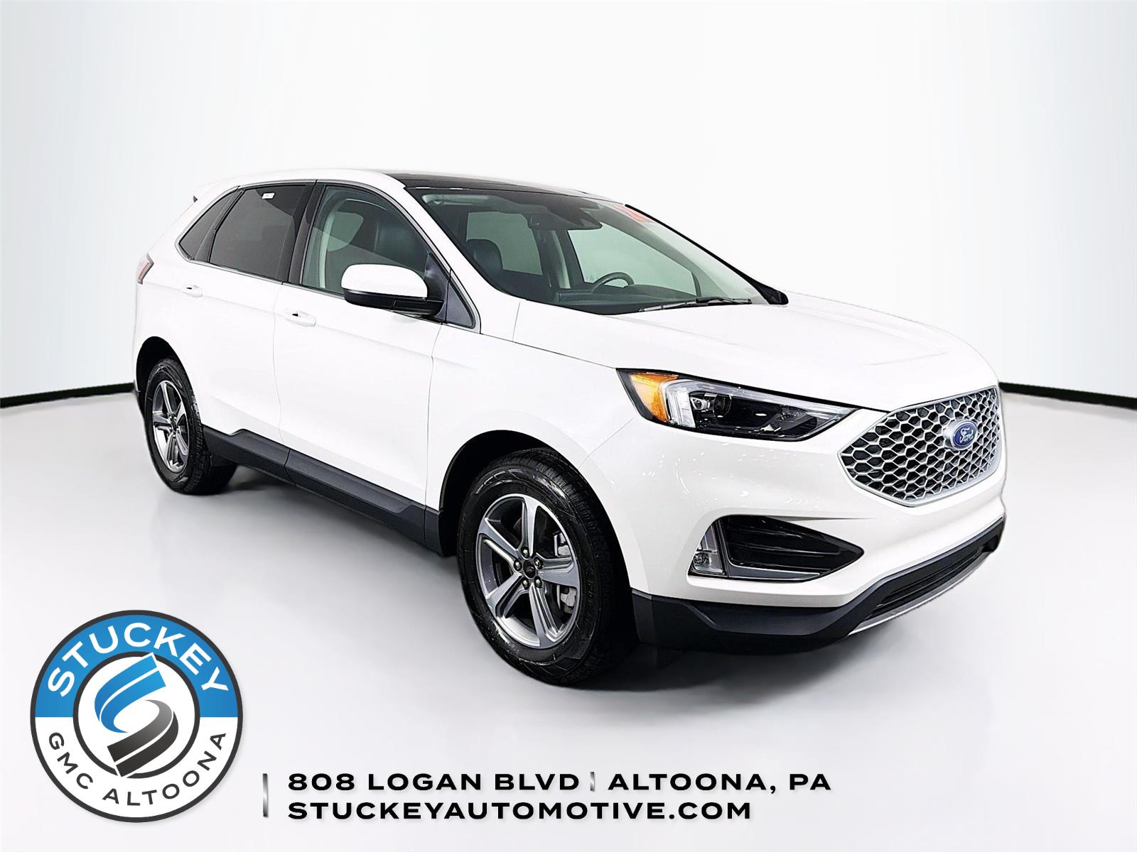 Star White Metallic Tri-Coat 2024 Ford Edge SEL AWD SUV / Crossover All-Wheel Drive 8-Speed Automatic