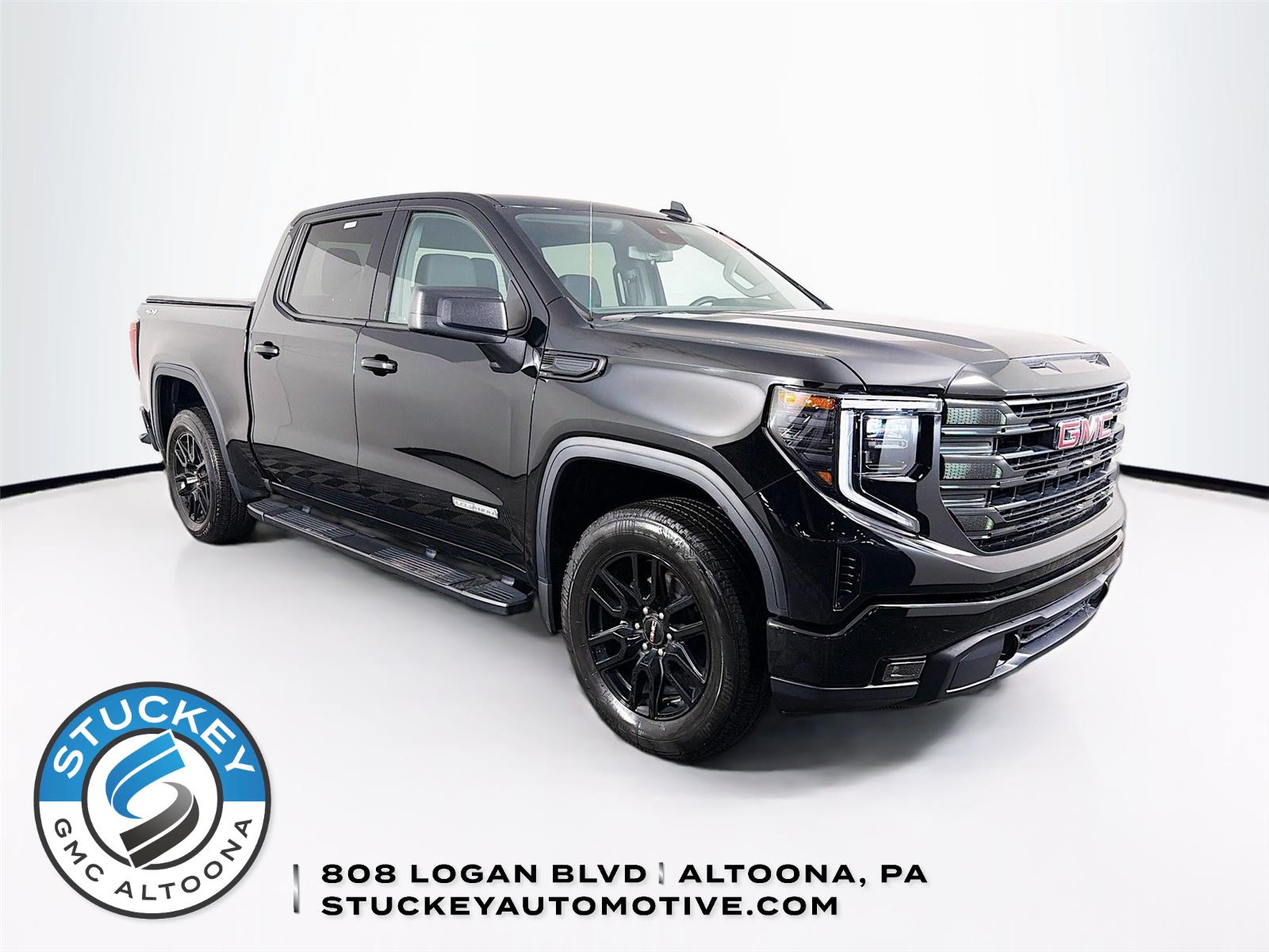 Onyx Black 2024 GMC Sierra 1500 Elevation Standard Crew Cab 4WD Pickup Truck Four-Wheel Drive 8-Speed Automatic