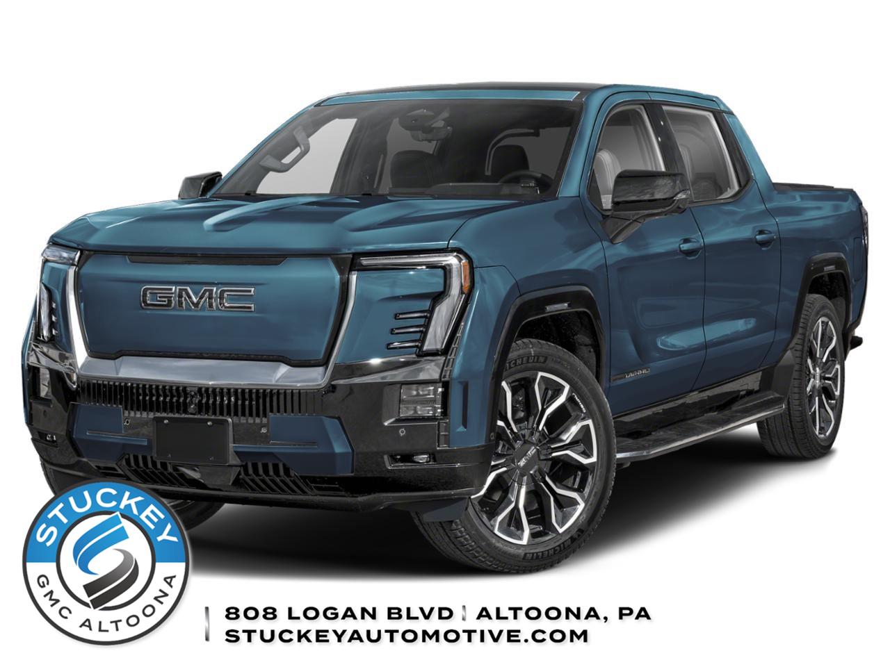 Deep Ocean Metallic 2025 GMC Sierra EV Denali Crew Cab (Extended Range) e4WD Pickup Truck All-Wheel Drive Automatic