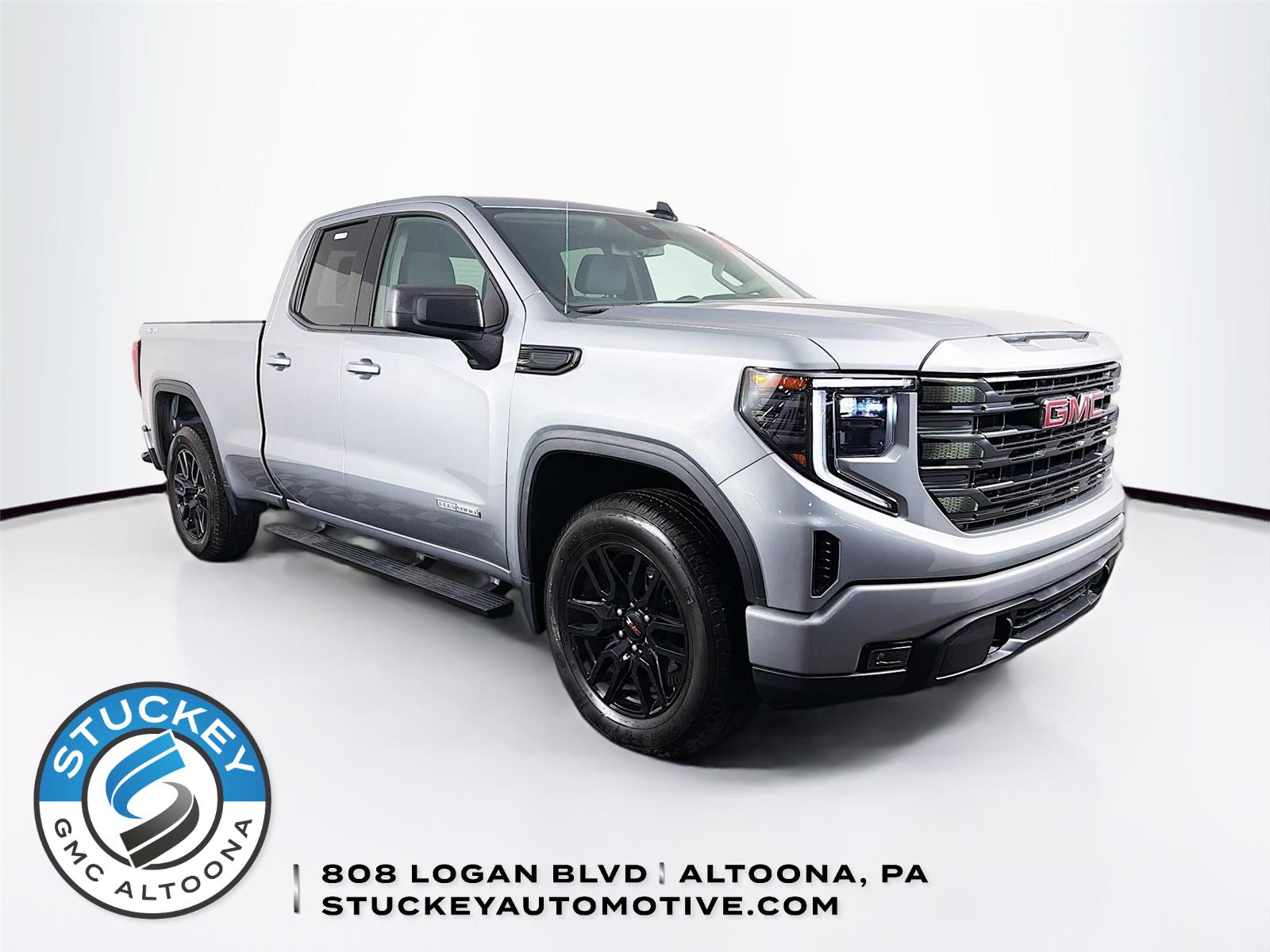 Sterling Metallic 2024 GMC Sierra 1500 Elevation Double Cab 4WD Pickup Truck Four-Wheel Drive 8-Speed Automatic
