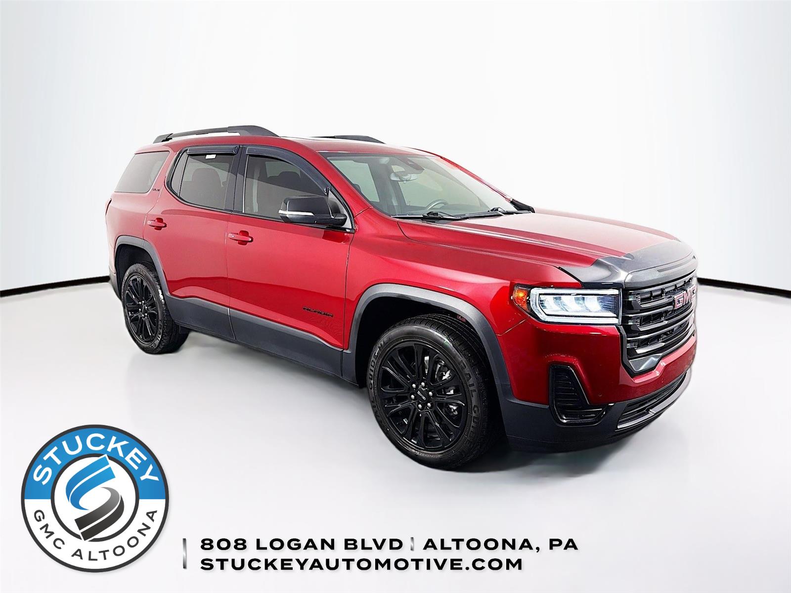 Volcanic Red Tintcoat 2023 GMC Acadia SLE AWD SUV / Crossover Four-Wheel Drive 9-Speed Automatic