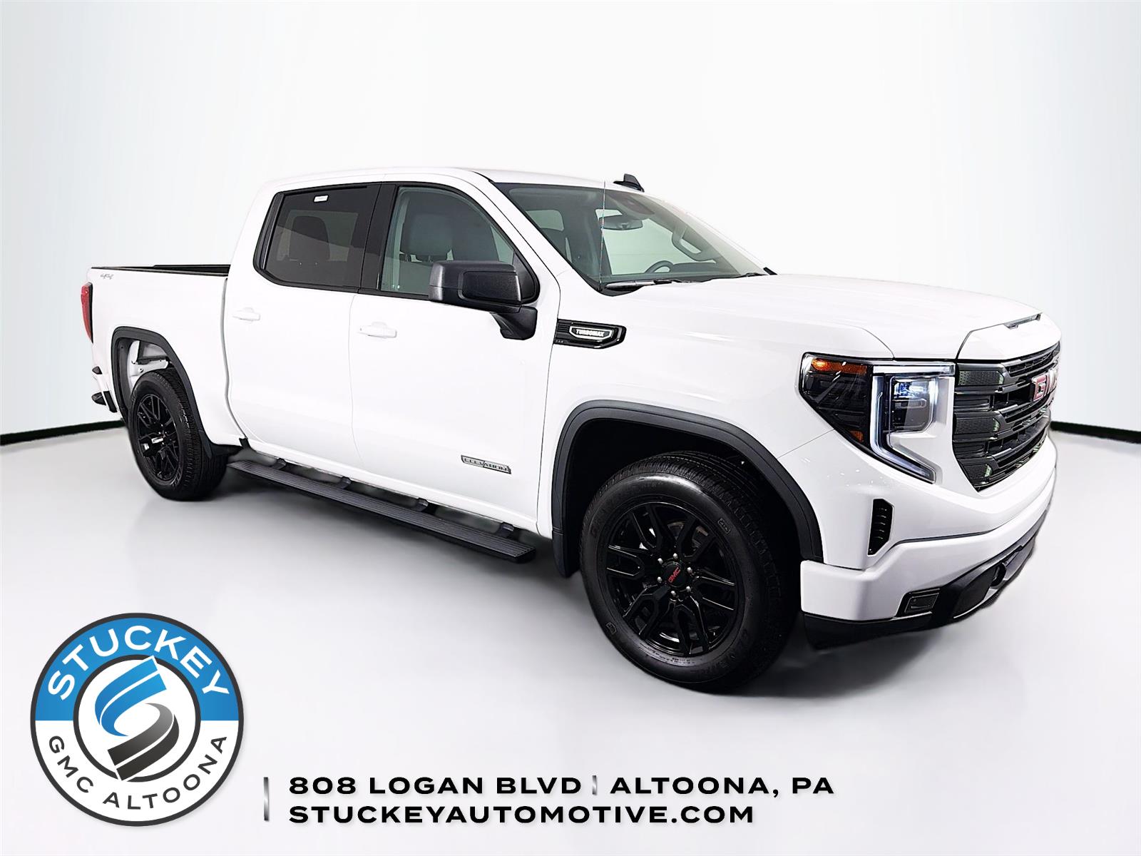 Summit White 2024 GMC Sierra 1500 Elevation Standard Crew Cab 4WD Pickup Truck Four-Wheel Drive 8-Speed Automatic