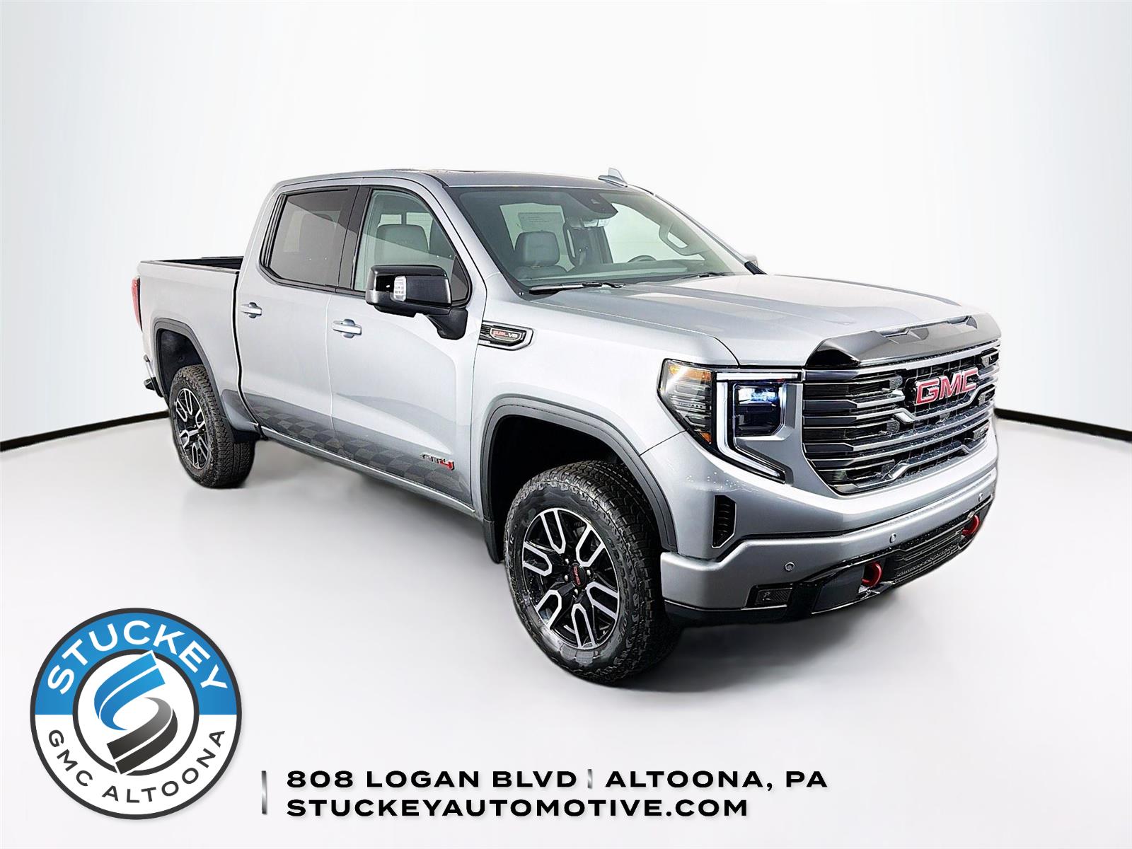 Sterling Metallic 2026 GMC Sierra 1500 AT4 Crew Cab 4WD Pickup Truck Four-Wheel Drive Automatic