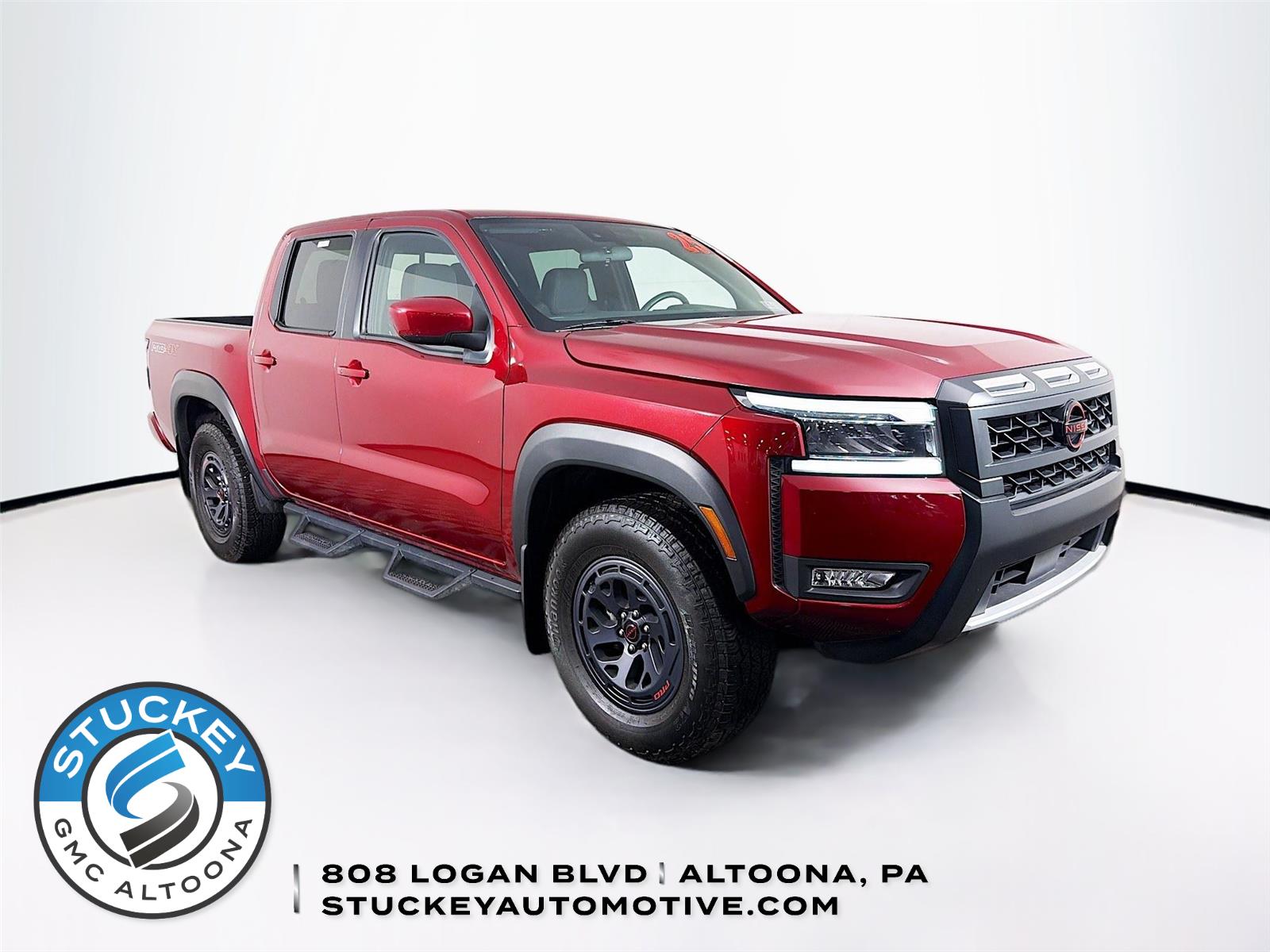 Cardinal Red Metallic TriCoat 2025 Nissan Frontier Pickup Truck Four-Wheel Drive Automatic