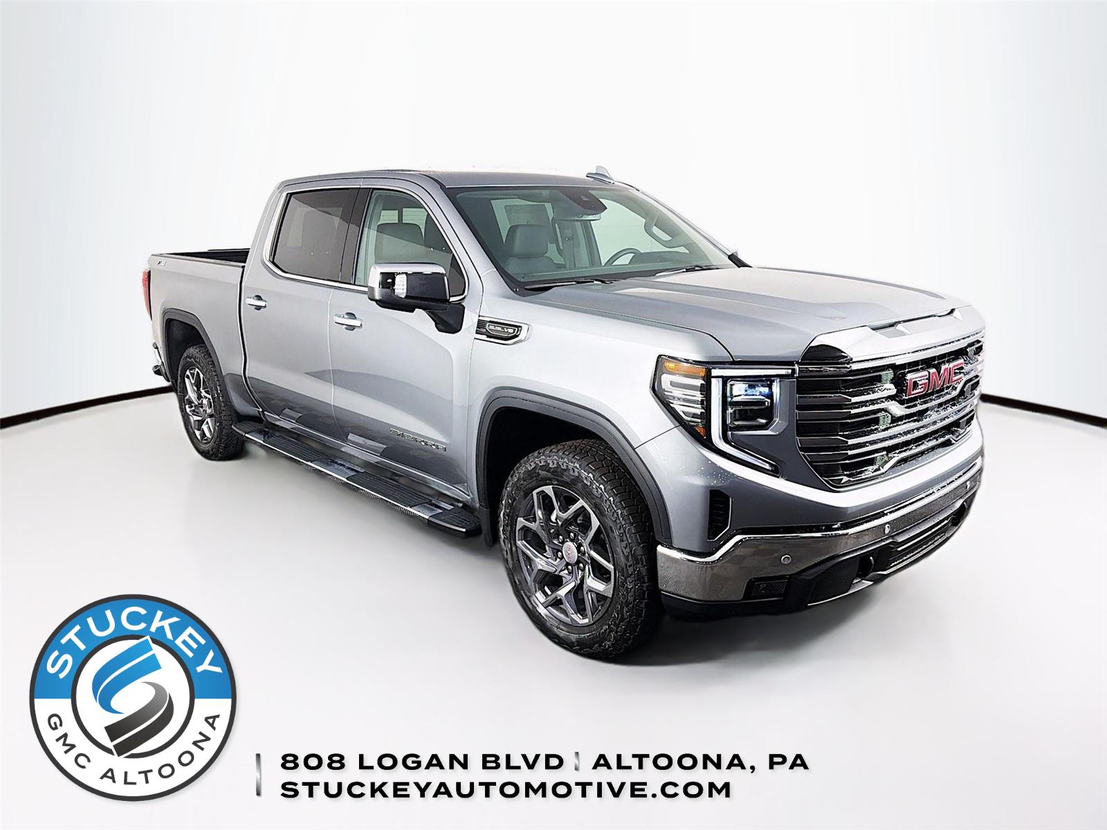 Sterling Metallic 2026 GMC Sierra 1500 SLT Crew Cab 4WD Pickup Truck Four-Wheel Drive Automatic