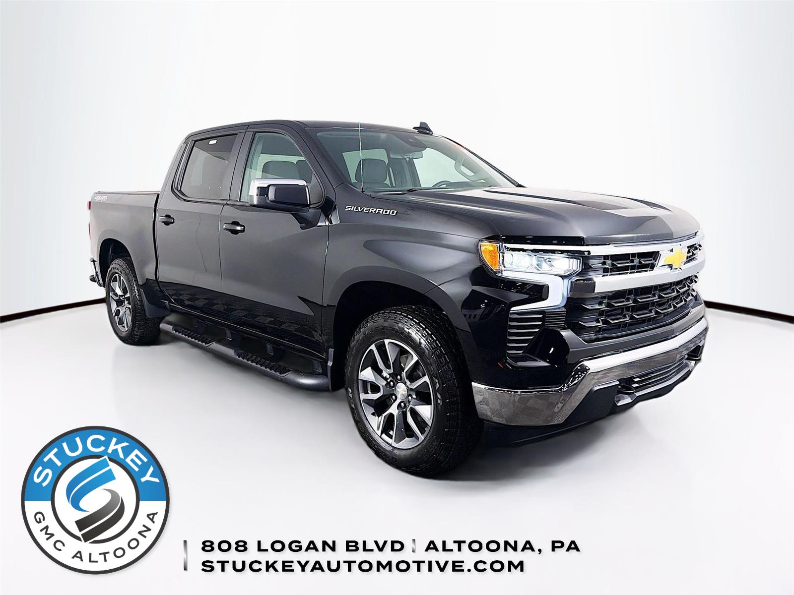 Black 2024 Chevrolet Silverado 1500 Pickup Truck Four-Wheel Drive 8-Speed Automatic