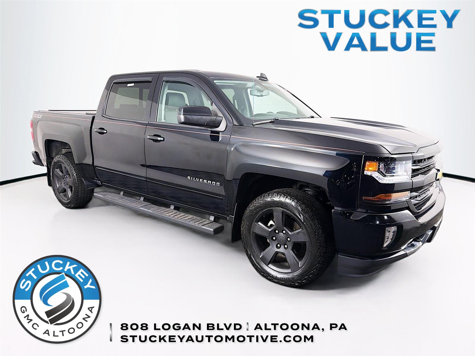 Black 2016 Chevrolet Silverado 1500 Pickup Truck Four-Wheel Drive 6-Speed Automatic
