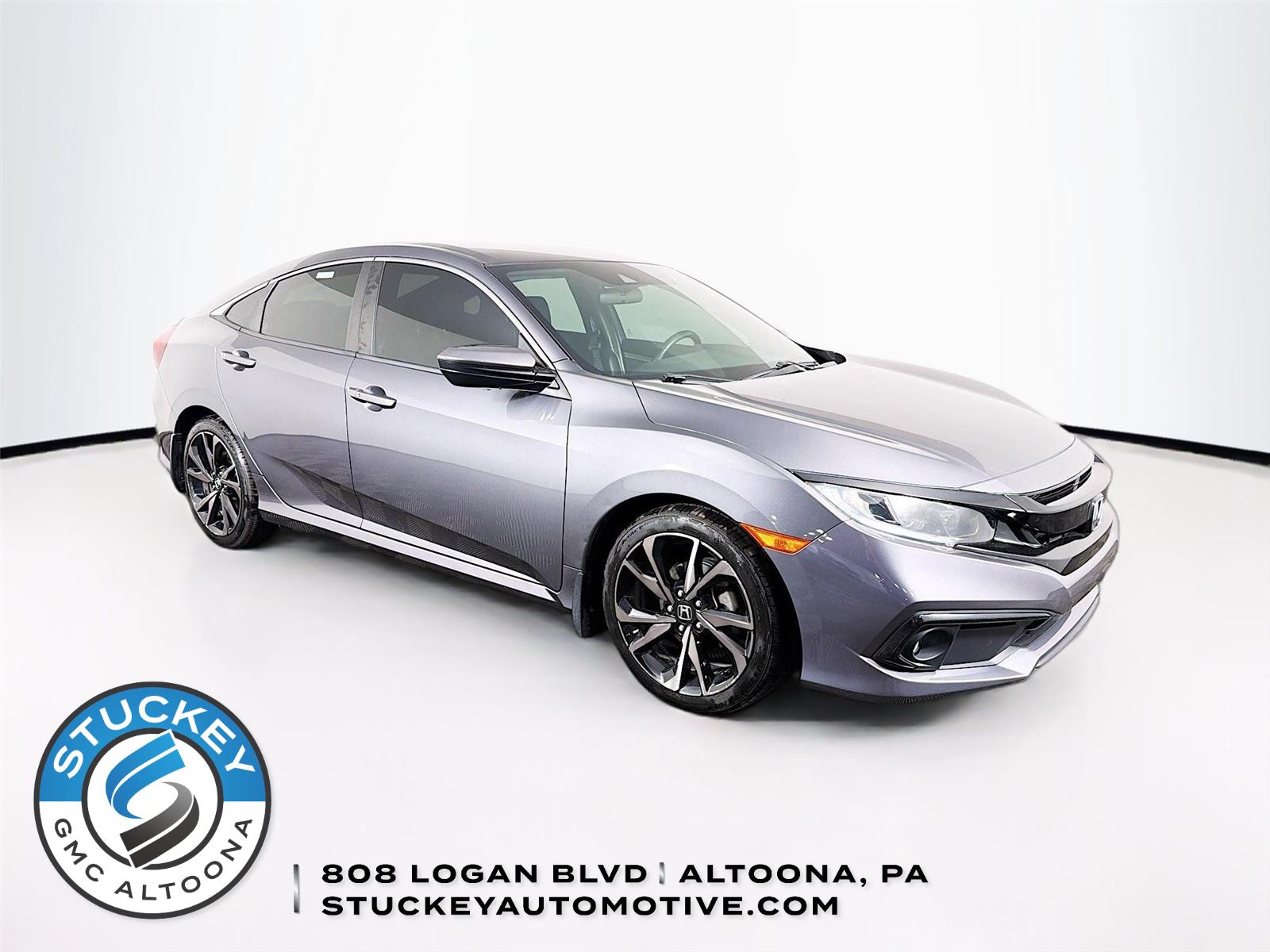 Gray (Modern Steel Metallic) 2021 Honda Civic Sedan Front-Wheel Drive 7-Speed CVT