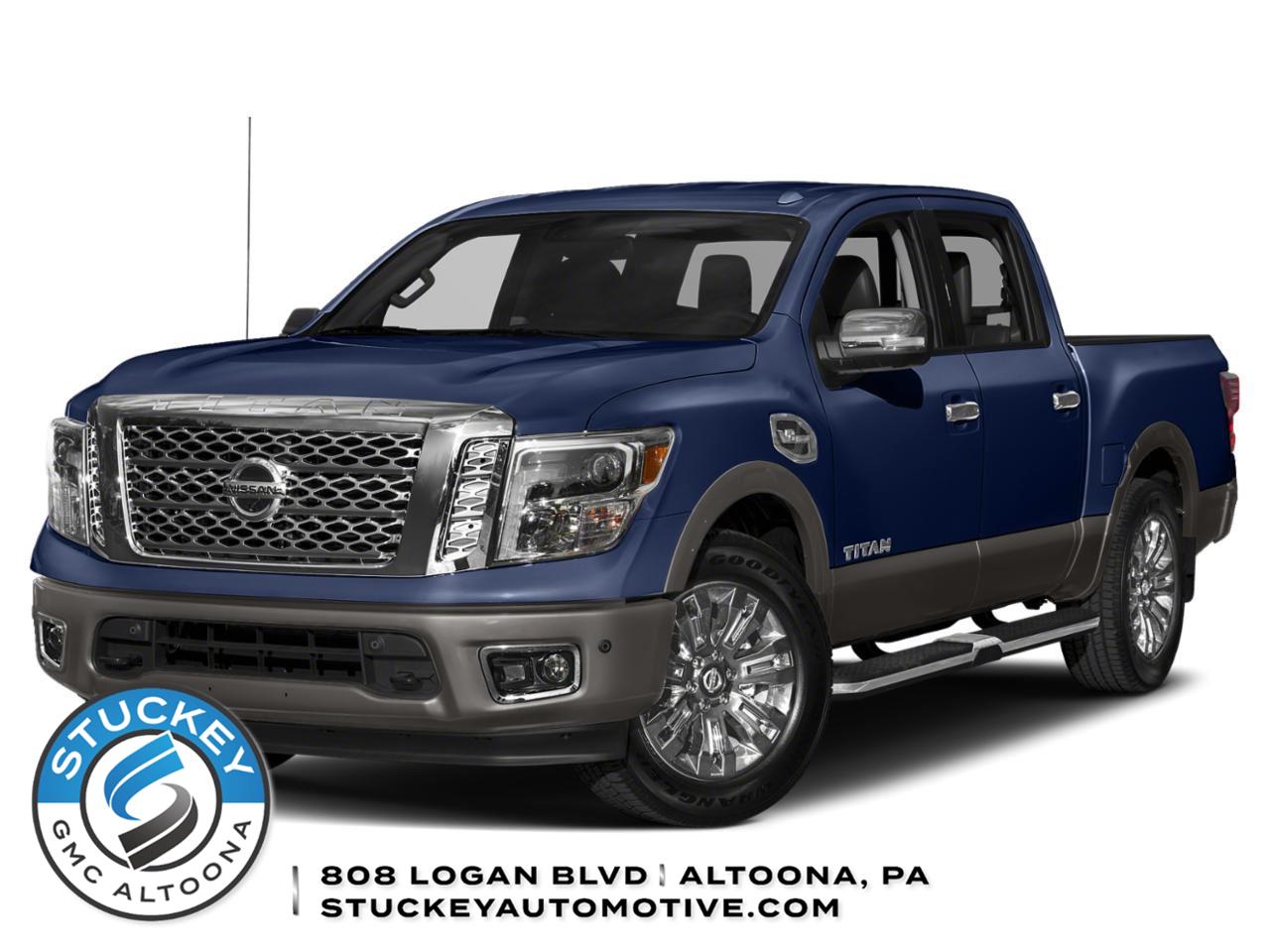 Deep Blue Pearl Metallic 2019 Nissan Titan Pickup Truck Four-Wheel Drive Automatic