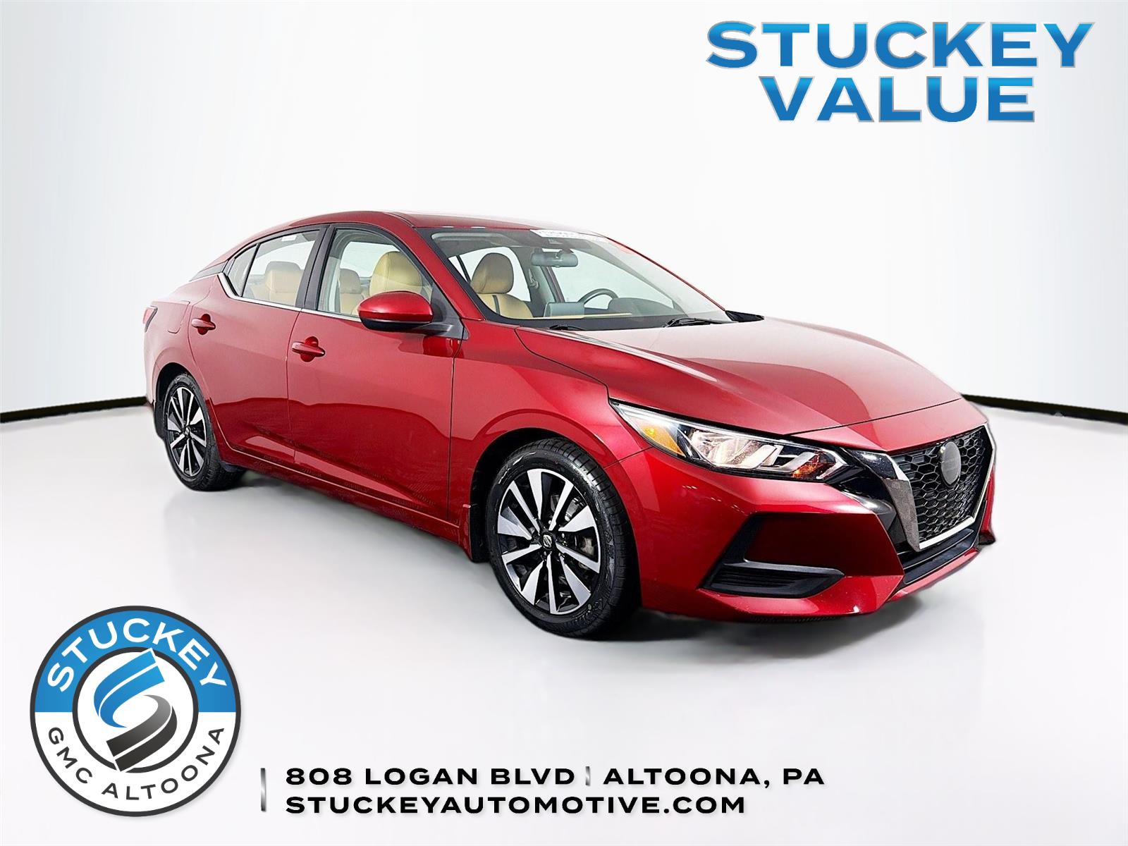 Red (Scarlet Ember Tintcoat) 2021 Nissan Sentra Sedan Front-Wheel Drive Continuously Variable Transmission