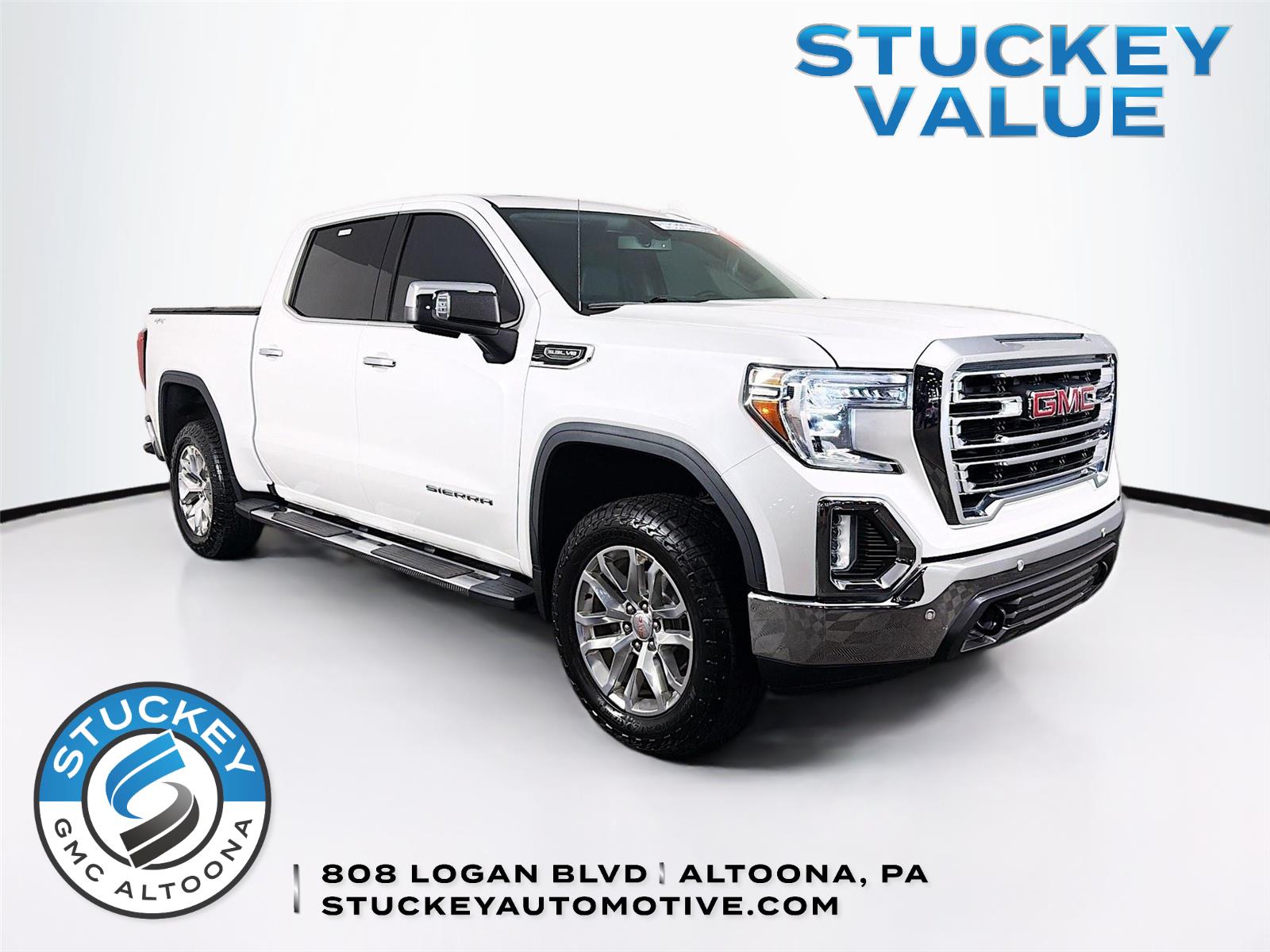 White Frost Tricoat 2019 GMC Sierra 1500 Pickup Truck Four-Wheel Drive 8-Speed Automatic