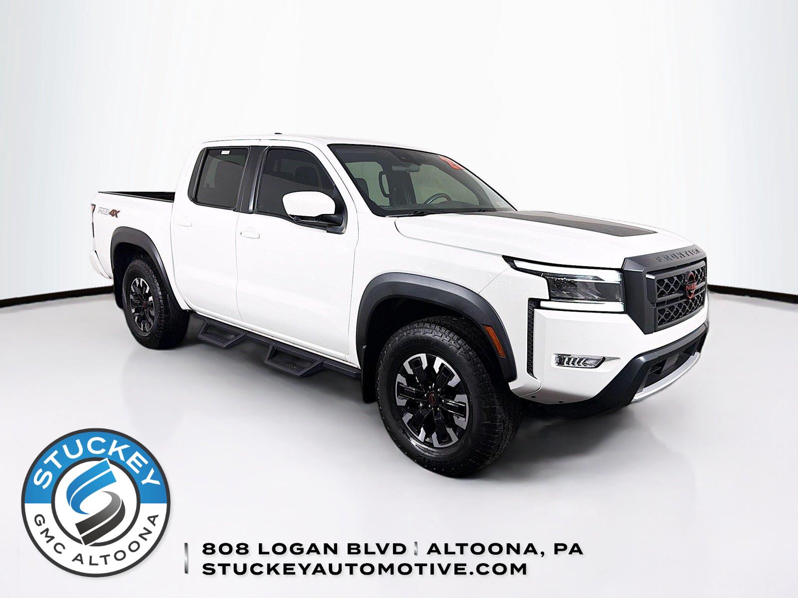 Glacier White 2023 Nissan Frontier Pickup Truck Four-Wheel Drive Automatic